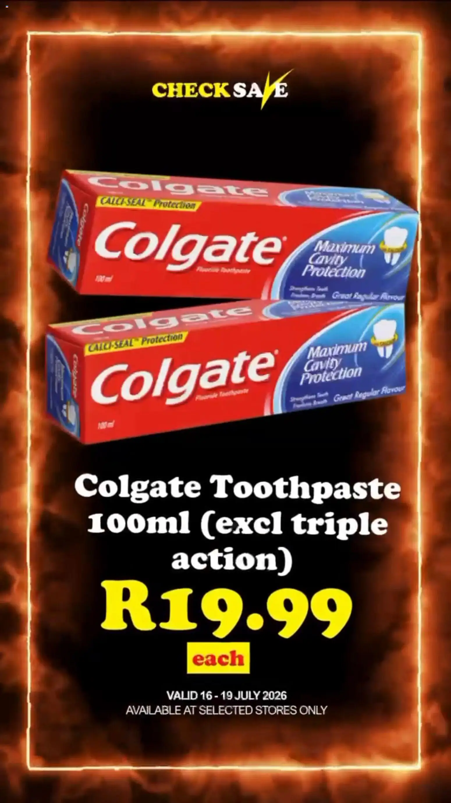 New Check Save catalogue – valid from 16/07/2026 | Page: 2 | Products: Toothpaste