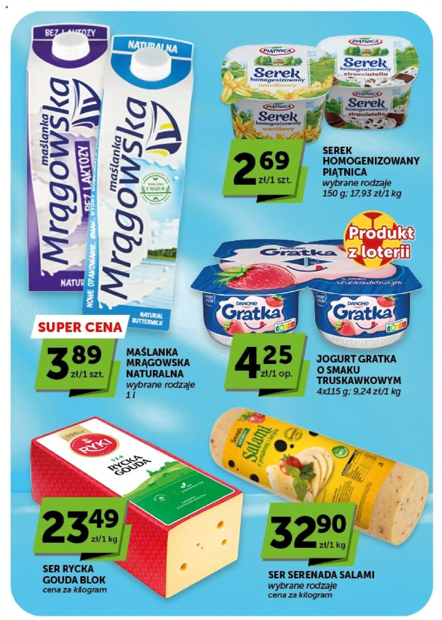 Euro Sklep gazetka od 16.07.2026 | Strona: 29 | Produkty: Bez laktozy, Serek homogenizowany, Maślanka, Ser