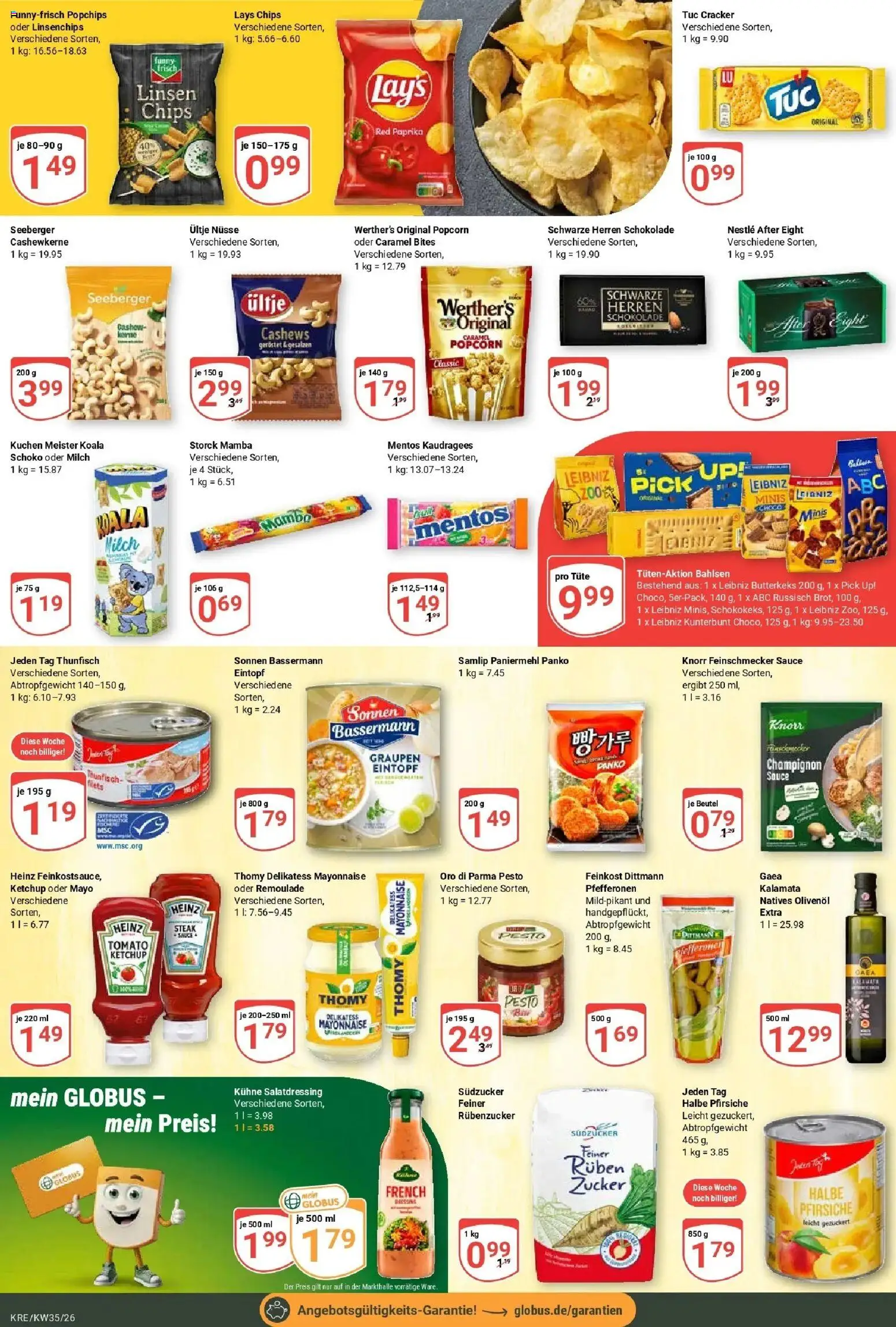 Globus Prospekt Krefeld – gültig ab 24.08.2026 | Seite: 17 | Produkte: Milch, Knorr, Paprika, Chips