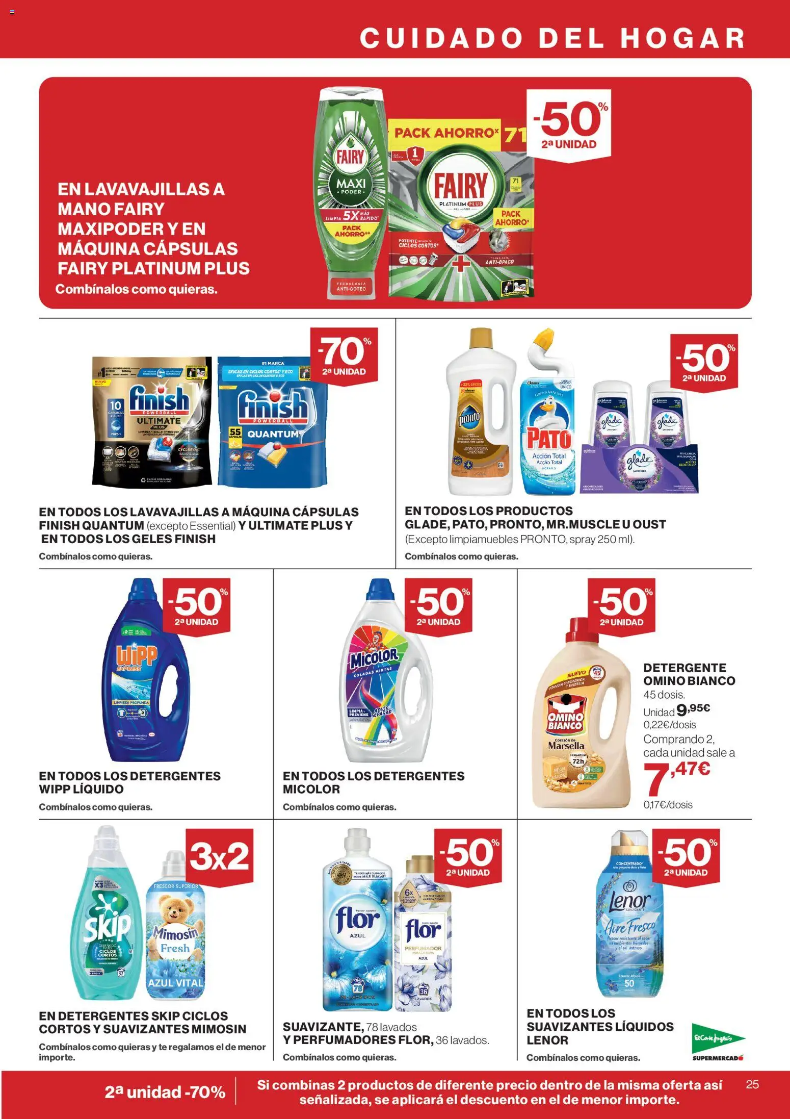 El Corte Inglés ofertas │ válido desde el 21.05.2026 | Página: 25 | Productos: Detergente, Té, Lavavajillas