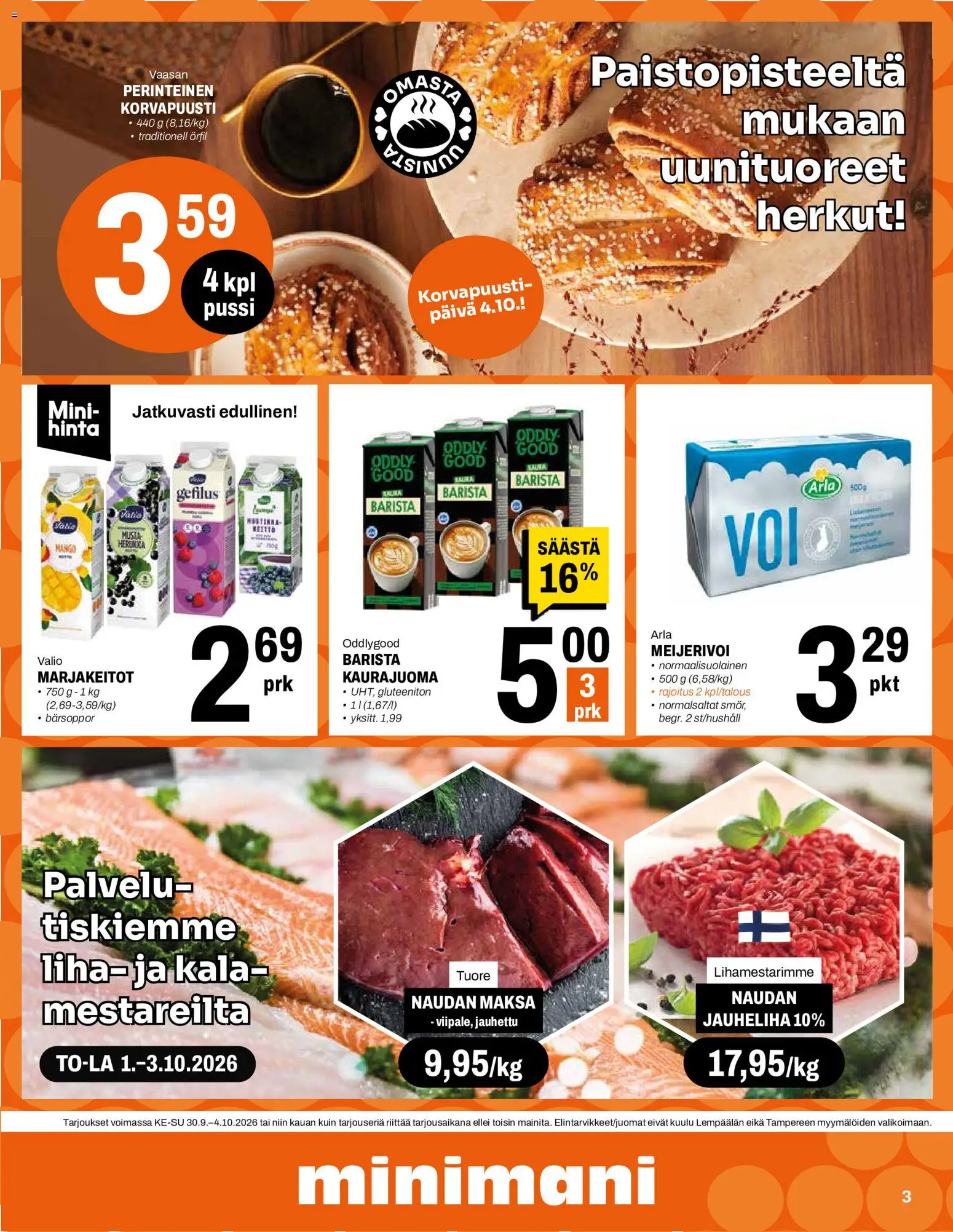 Minimani tarjoukset – voimassa 30/09/2026 alkaen | Sivu: 3