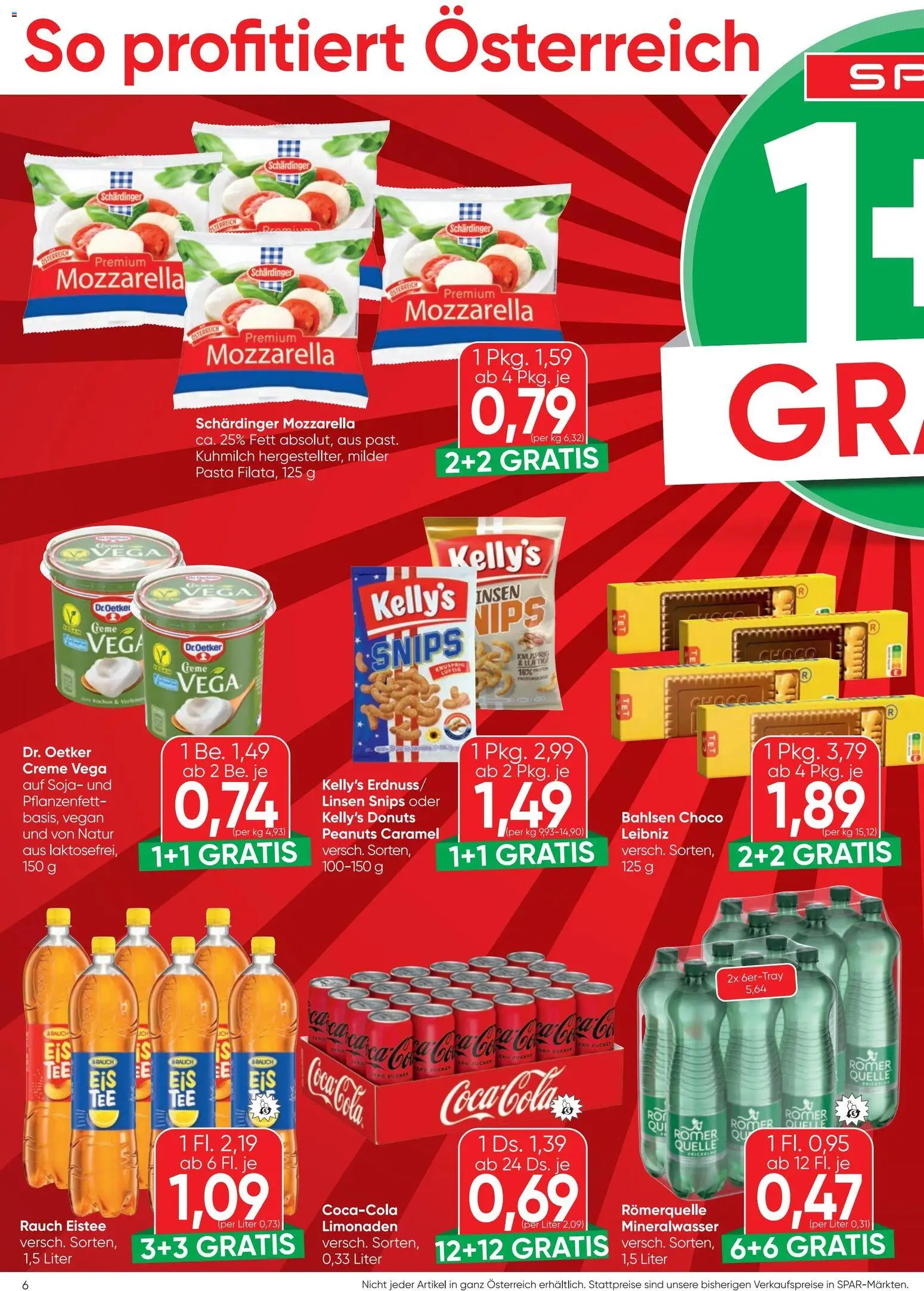Spar - Flugblatt gültig ab 11.06.2026 | Seite: 6 | Produkte: Pasta, Creme