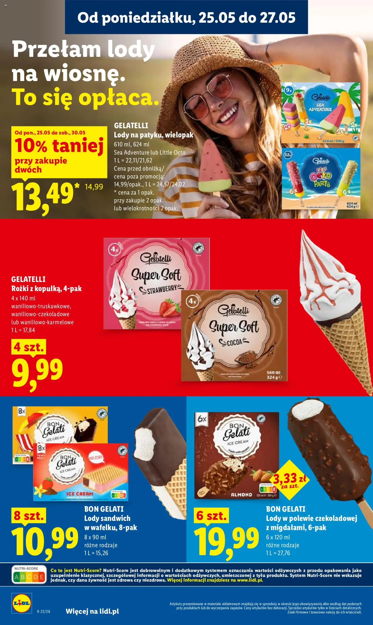 Lidl gazetka od 25.05.2026 | Strona: 66 | Produkty: Sandwich, Lody