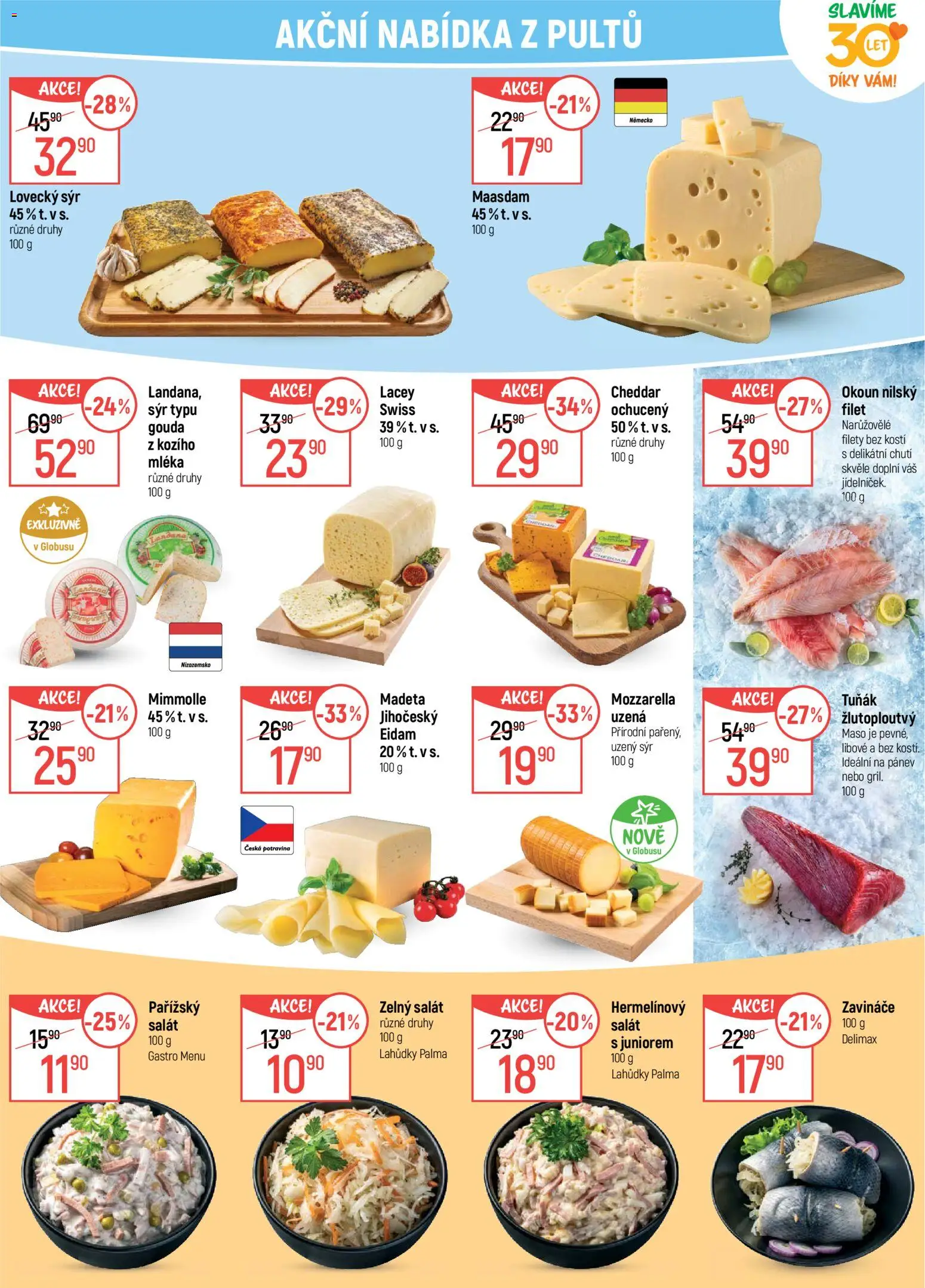 Globus leták od 15.07.2026 | Strana: 8 | Produkty: Okoun, Filet, Maso, Cheddar