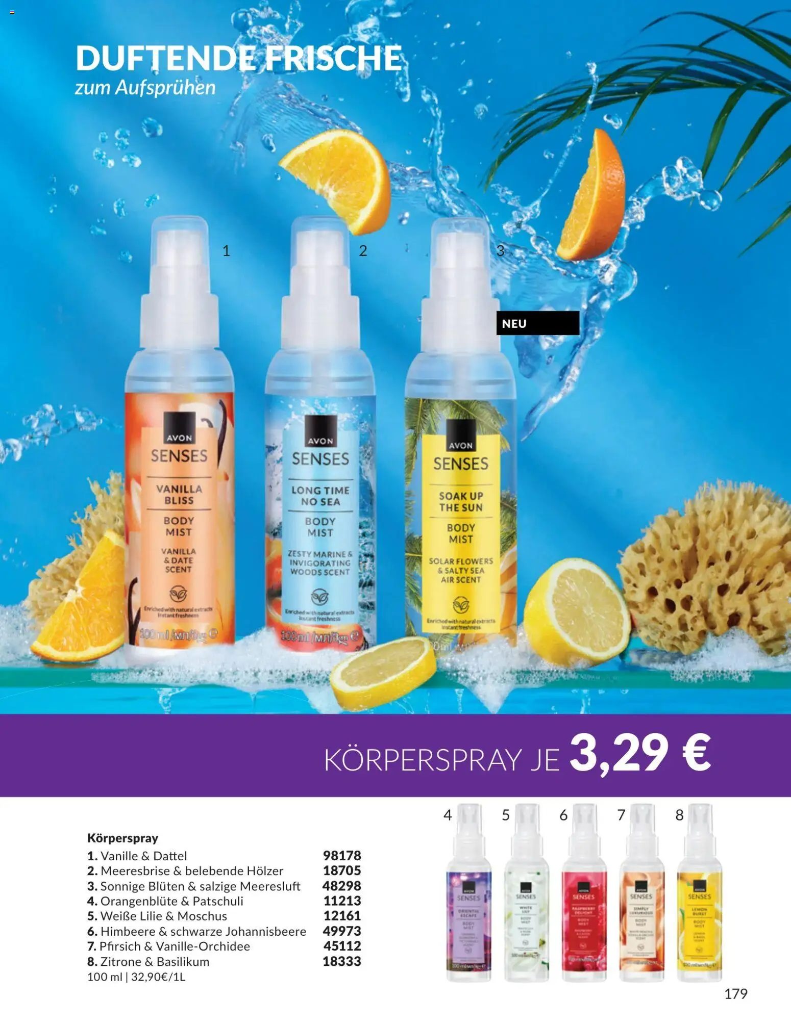 AVON Katalog Juli 2026 – gültig ab 01.07.2026 | Seite: 179 | Produkte: Dattel, Himbeere, Wein, Körperspray