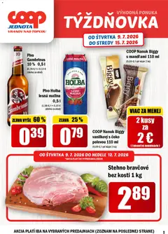 COOP Jednota leták platný od 09.07.2026