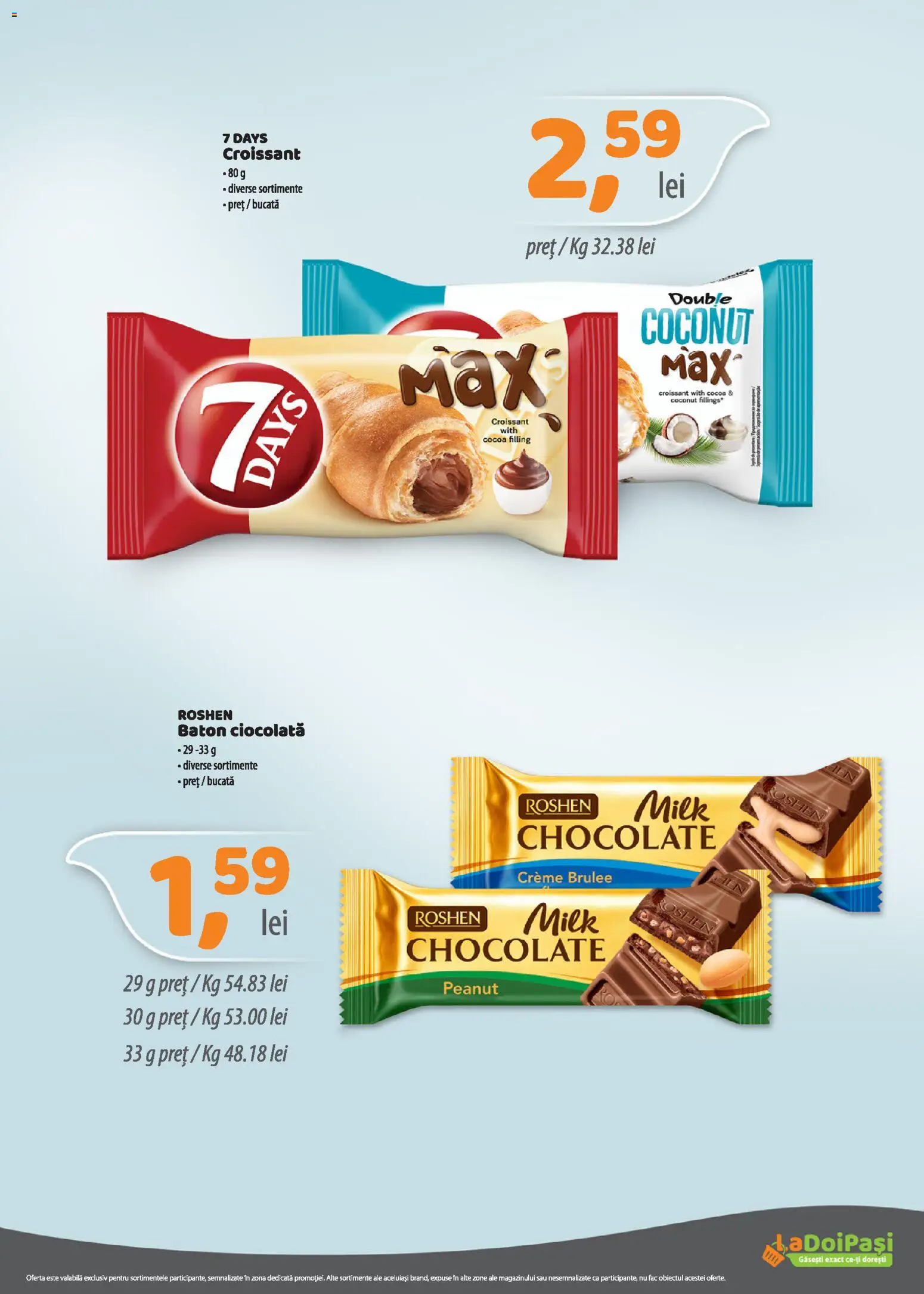 Noul catalog LaDoiPași – valabil de la 01.09.2026 | Pagină: 6 | Produse: Croissant, Ciocolată