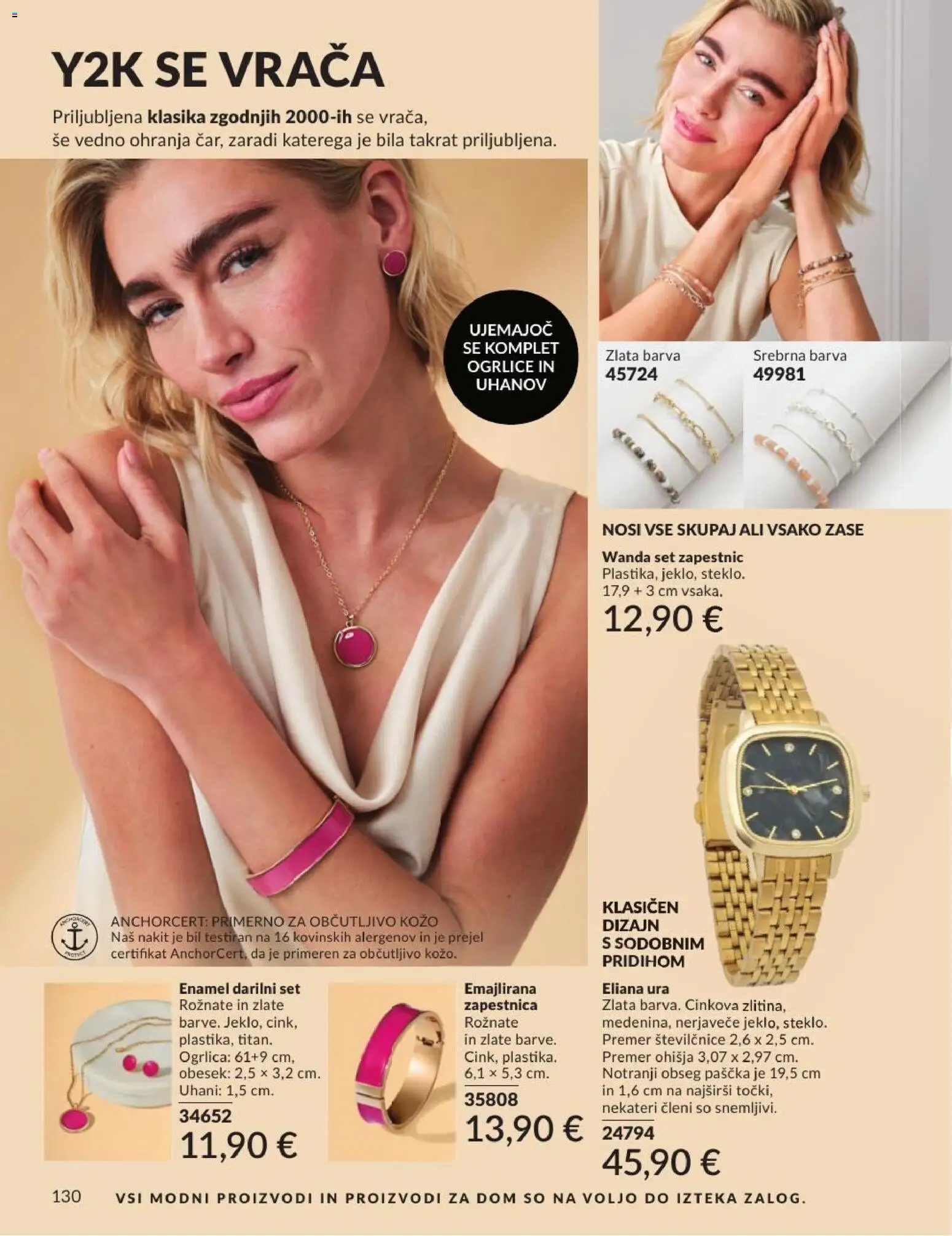 Novi Avon katalog ponudbe – veljaven od 30.06.2026 | Stran: 130 | Izdelki: Ura, Zapestnica, Uhani, Barva