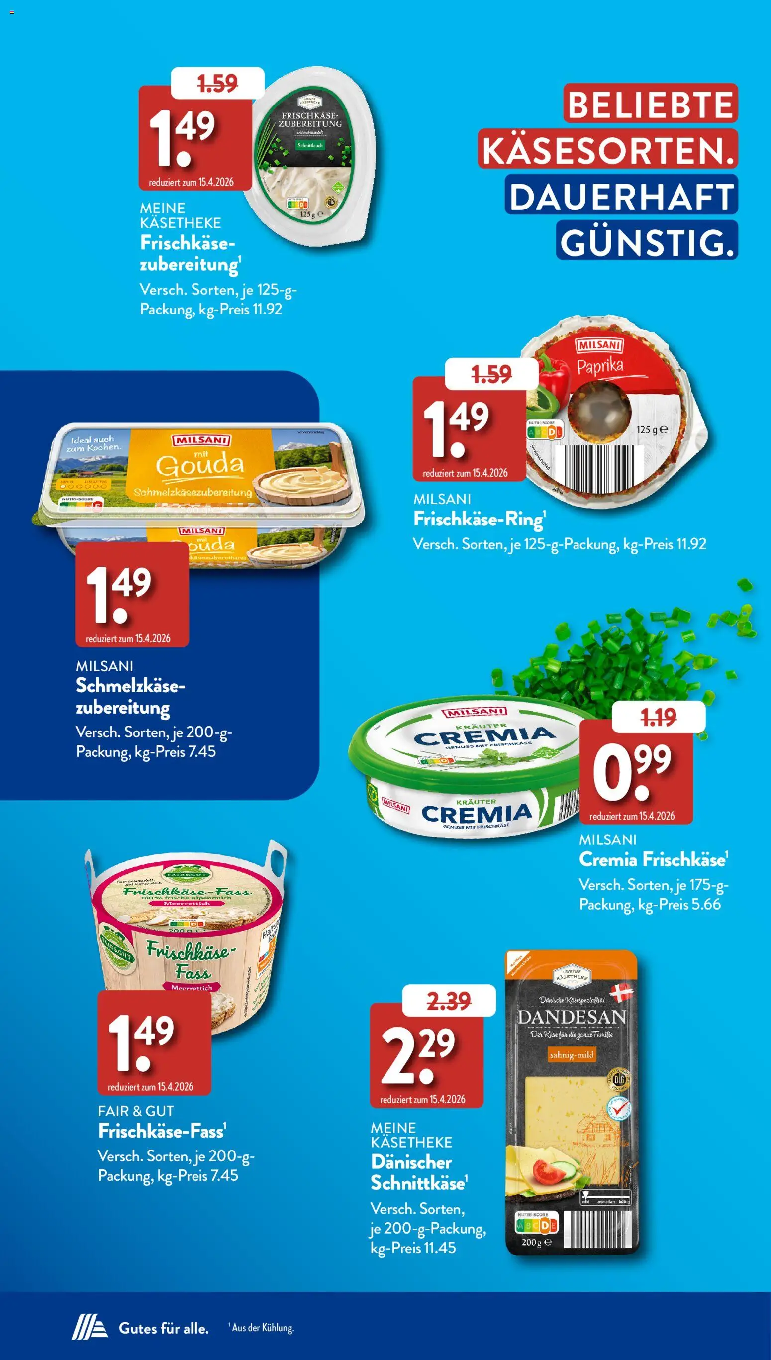 Aldi Süd Sonderprospekt – gültig ab 05.08.2026 | Seite: 16 | Produkte: Käse, Gouda, Paprika, Frischkase