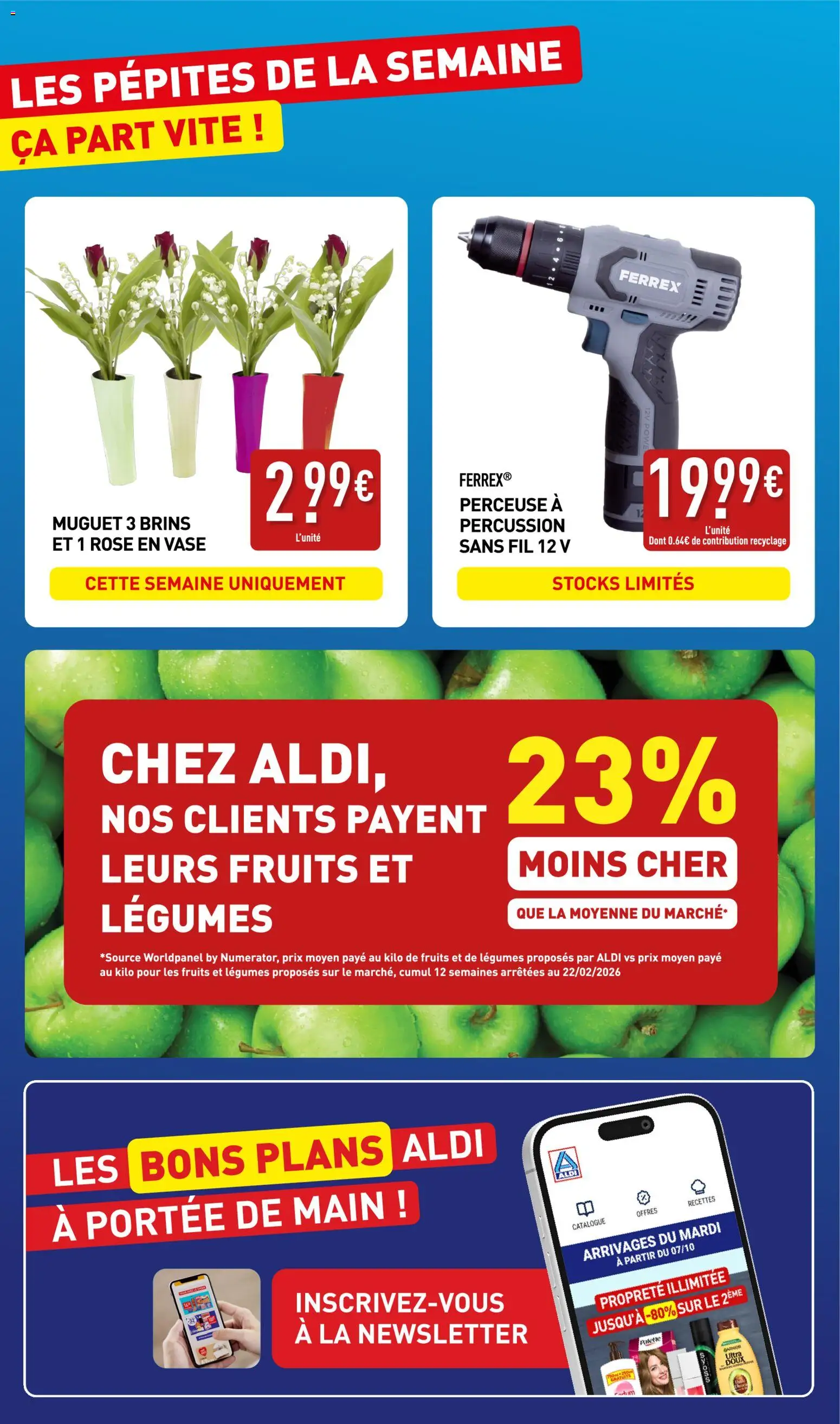 {H1} | Page: 2 | Produits: Perceuse, Vase, Muguet