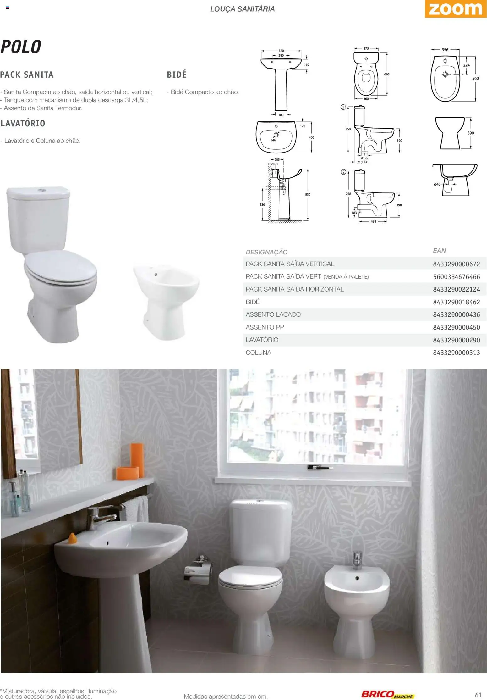 BricoMarché Catálogo de Inspiração Banho │ válido de 15.06.2026 | Página: 61 | Produtos: Tanque, Louça sanitária, Lavatório