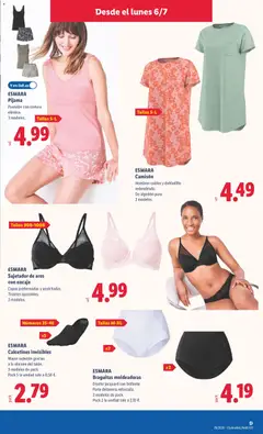 Vista previa ESMARA, Camisón, Hombros caídos y dobladillo, redondeado., De algodón puro., 2 modelos. válido desde el 06/07/2026 | Página: 21 | Productos: Pijama, Camisón
