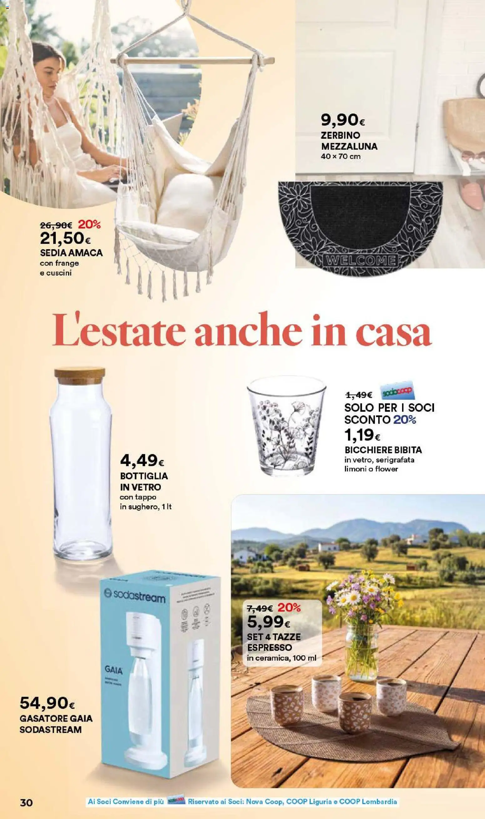 Volantino Ipercoop del 07.05.2026 | Pagina: 30 | Prodotti: Gasatore, Amaca, Bibita, Bottiglia