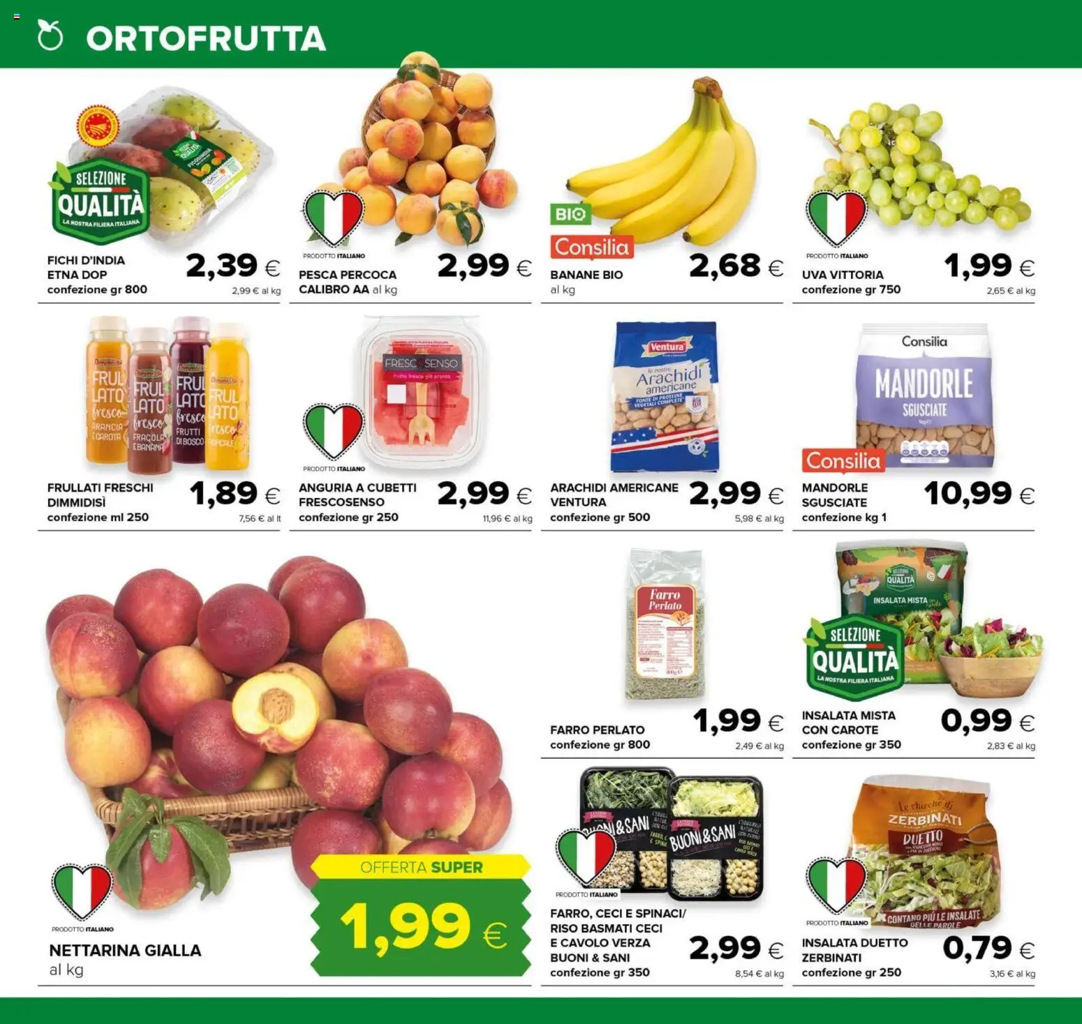 Volantino Oasi del 10/08/2026 | Pagina: 6 | Prodotti: Banane, Riso, Arancia, Frullati