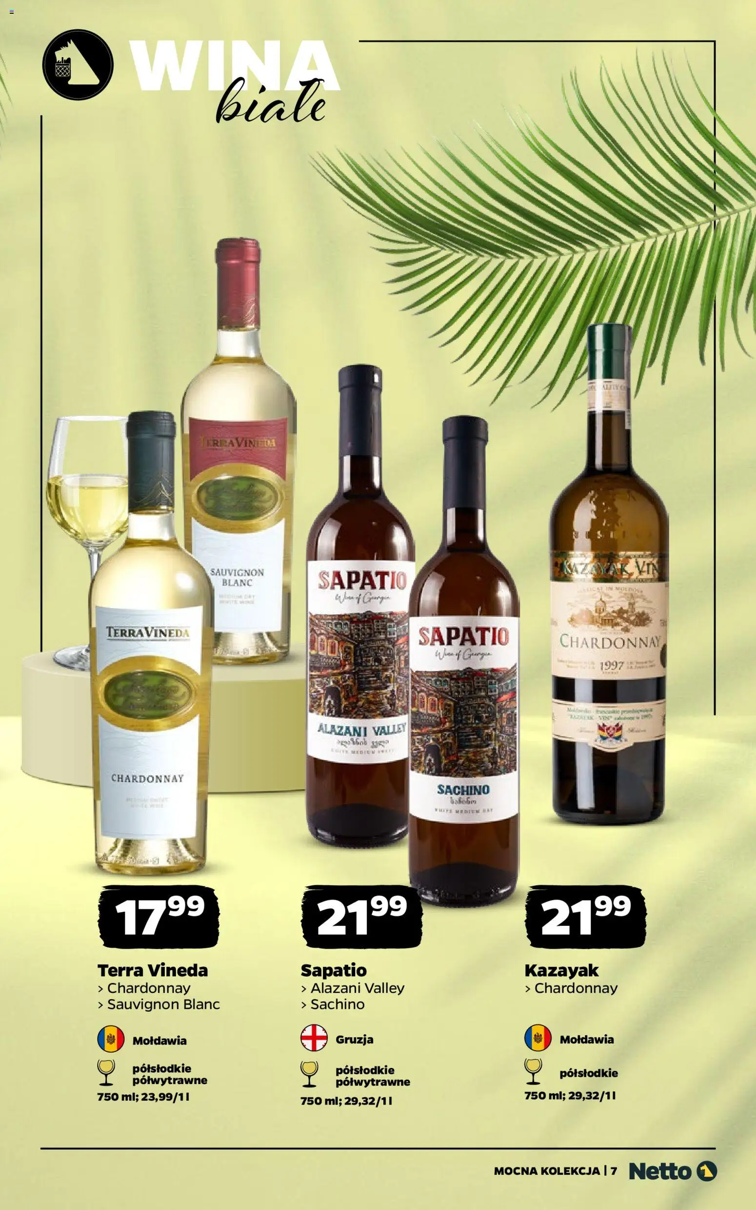 Netto gazetka - Wina od 03.08.2026 | Strona: 7 | Produkty: Alazani Valley, Chardonnay