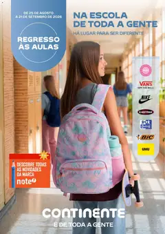 Pré-visualização Continente - Açores Regresso às Aulas válido de 25/08/2026