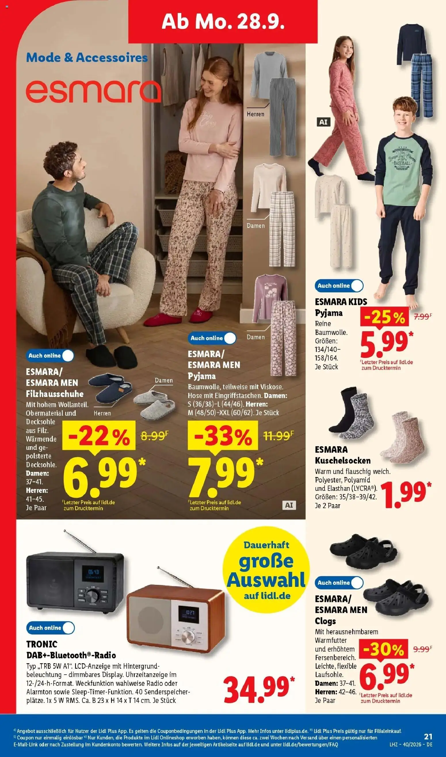 Lidl Prospekt Künzell (ab 28.09.2026) zum Blättern » Angebote | Seite: 37 | Produkte: Hose, Pyjama, Radio