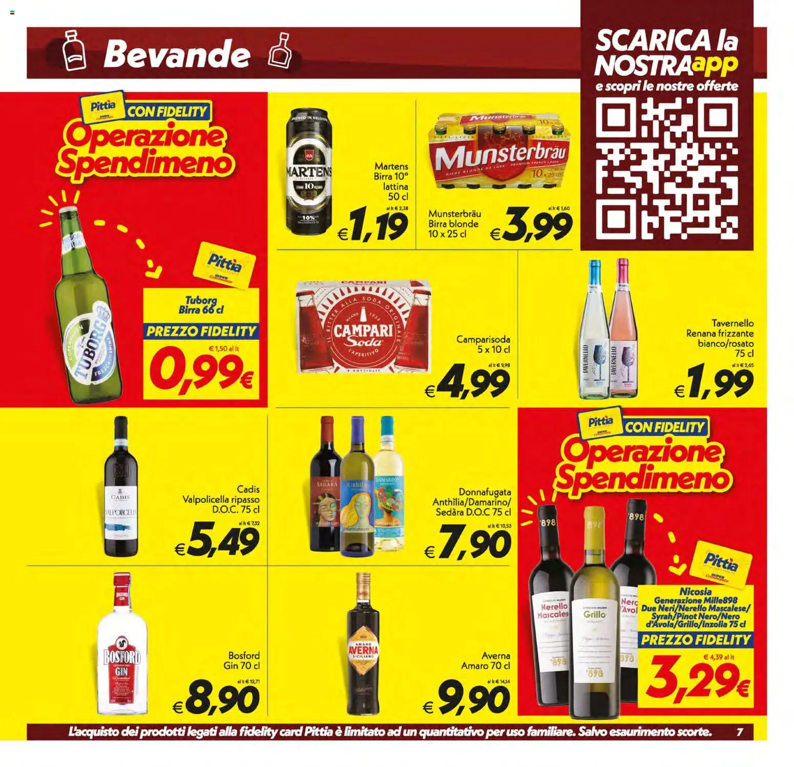 Volantino SuperConveniente del 30/06/2026 | Pagina: 7 | Prodotti: Birra, Gin, Amaro