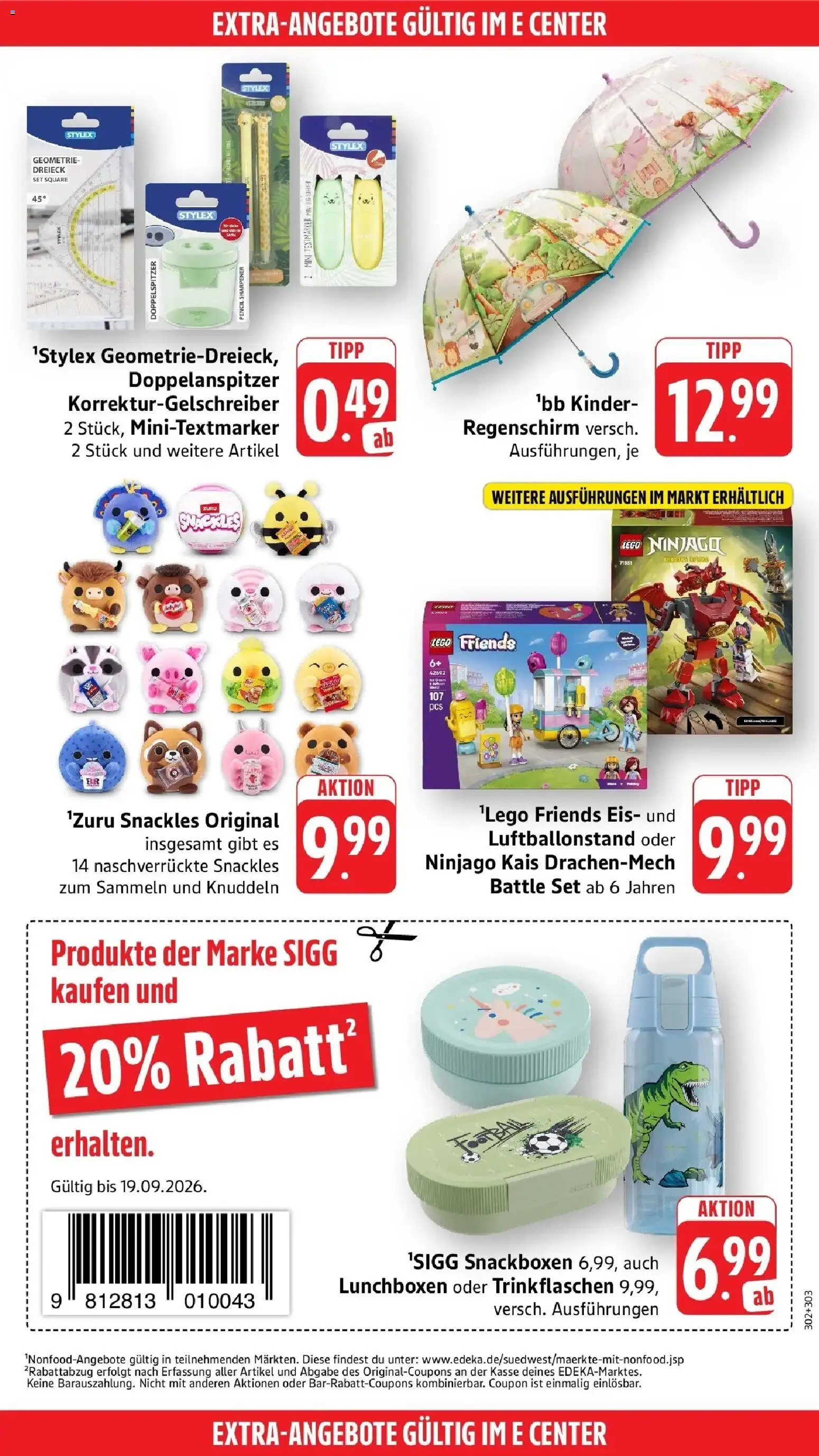 Edeka Prospekt Mannheim-Neuostheim (ab 14.09.2026) » Angebote Online | Seite: 47 | Produkte: Regenschirm, Eis