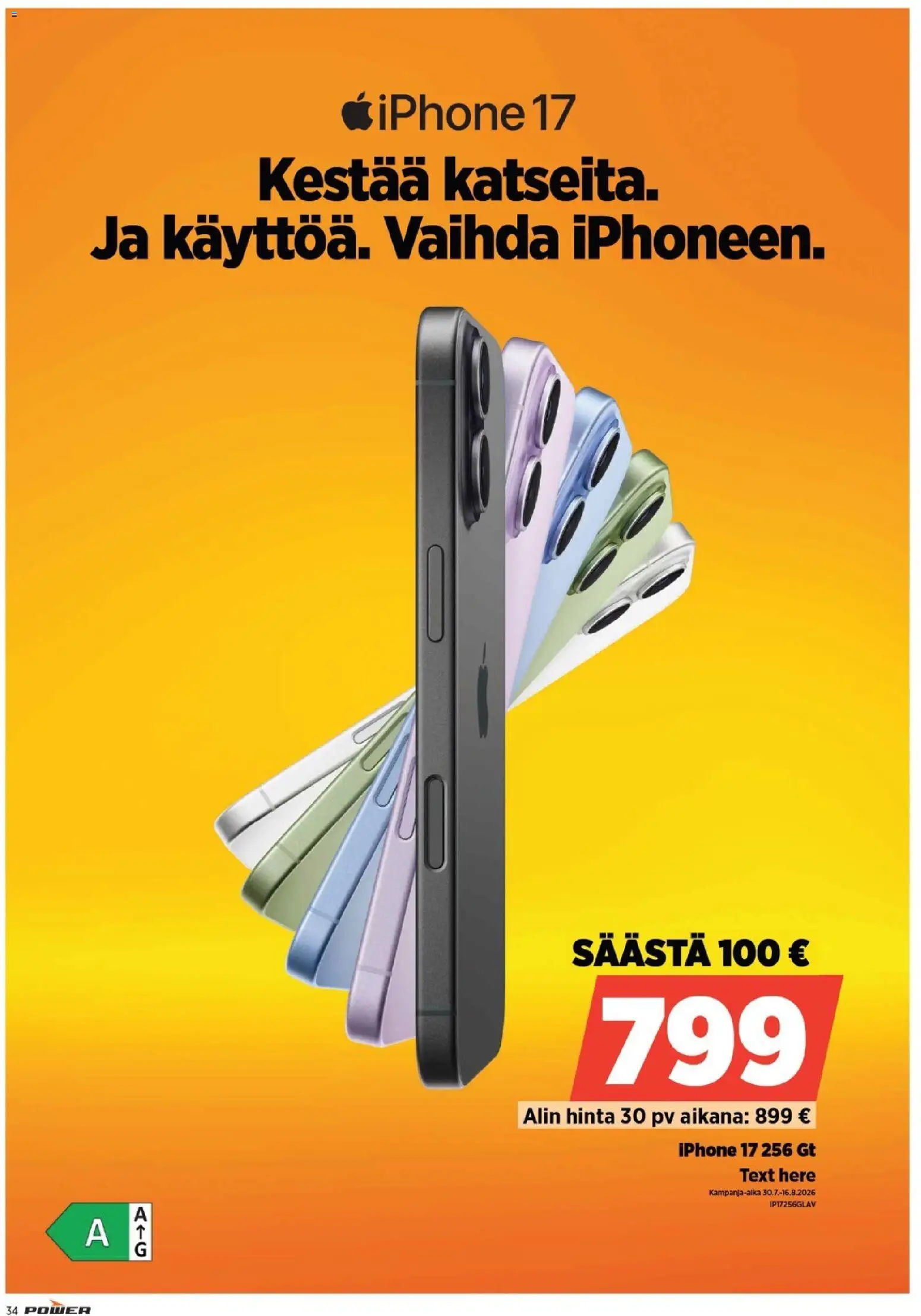 Power tarjoukset – voimassa 10/08/2026 alkaen | Sivu: 34