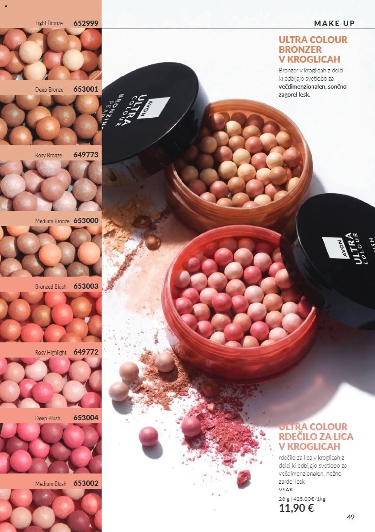 Novi Avon katalog ponudbe – veljaven od 01.10.2026 | Stran: 49 | Izdelki: Rdečilo za lica, Bronzer