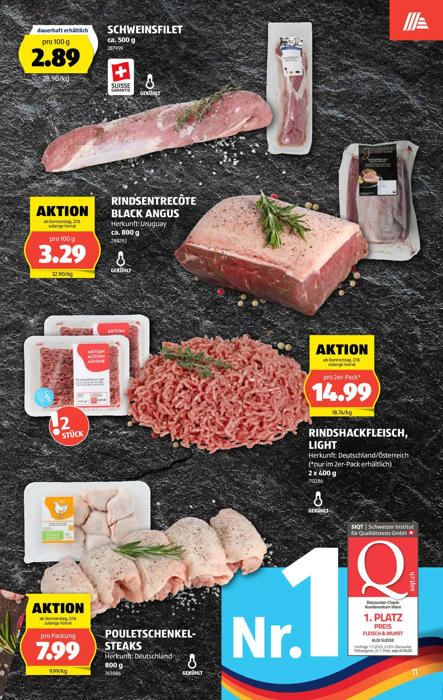 Aldi aktionen – gültig ab 27.08.2026 | Seite: 11 | Produkte: Wurst