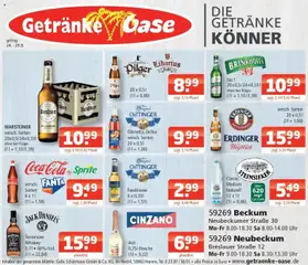 Angebote - Getränke Oase: Getränkeangebote ab 24.08.2026 gültig