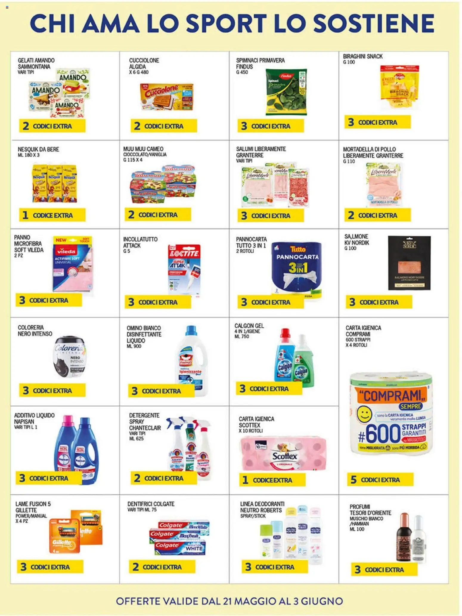 Volantino Coal del 21.05.2026 | Pagina: 19 | Prodotti: Carta igienica, Pollo, Salmone, Mortadella