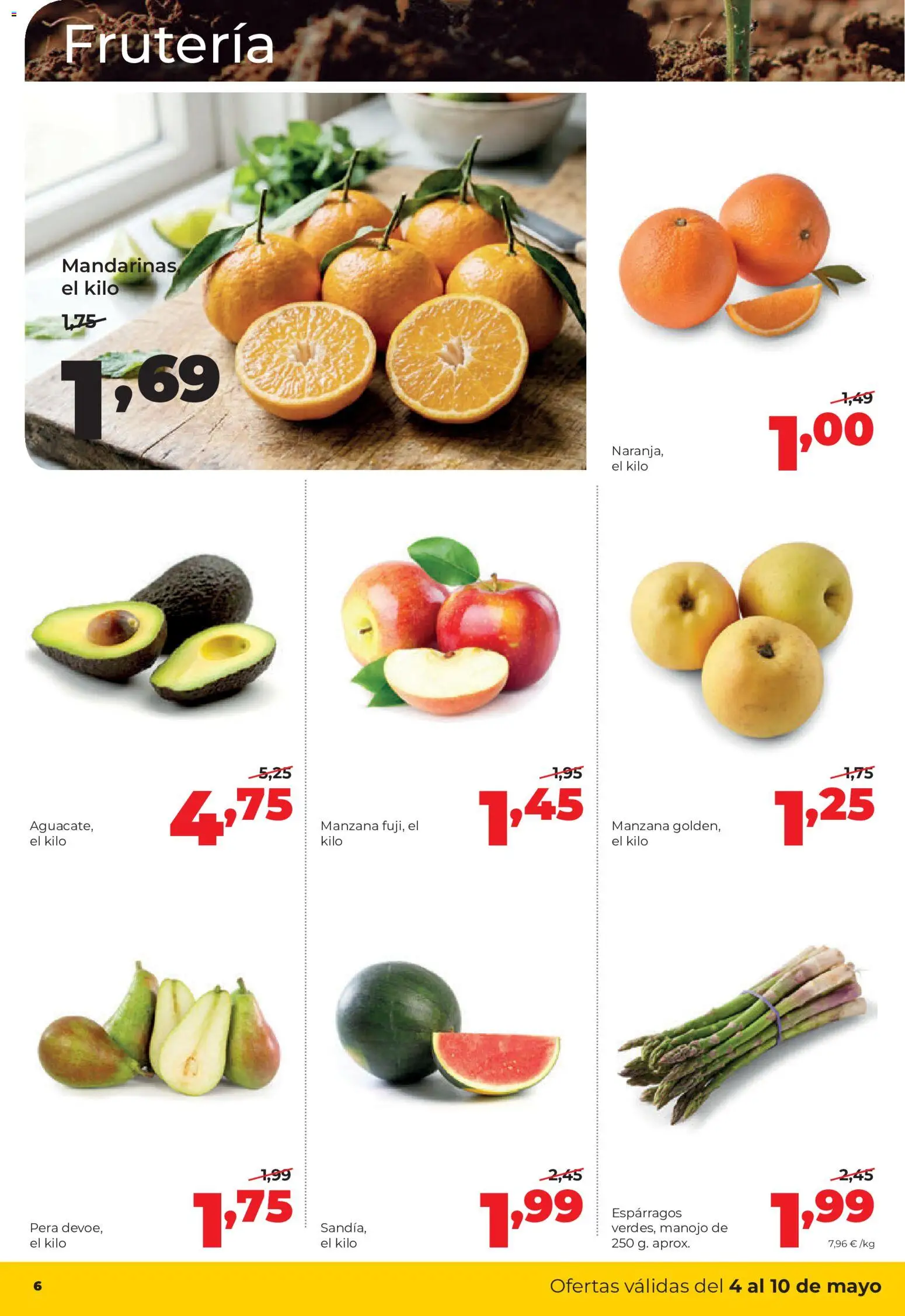 Alimerka folleto Asturias │ válido desde el 04.05.2026 | Página: 6 | Productos: Νερό καρύδας, Mandarinas, Manzana