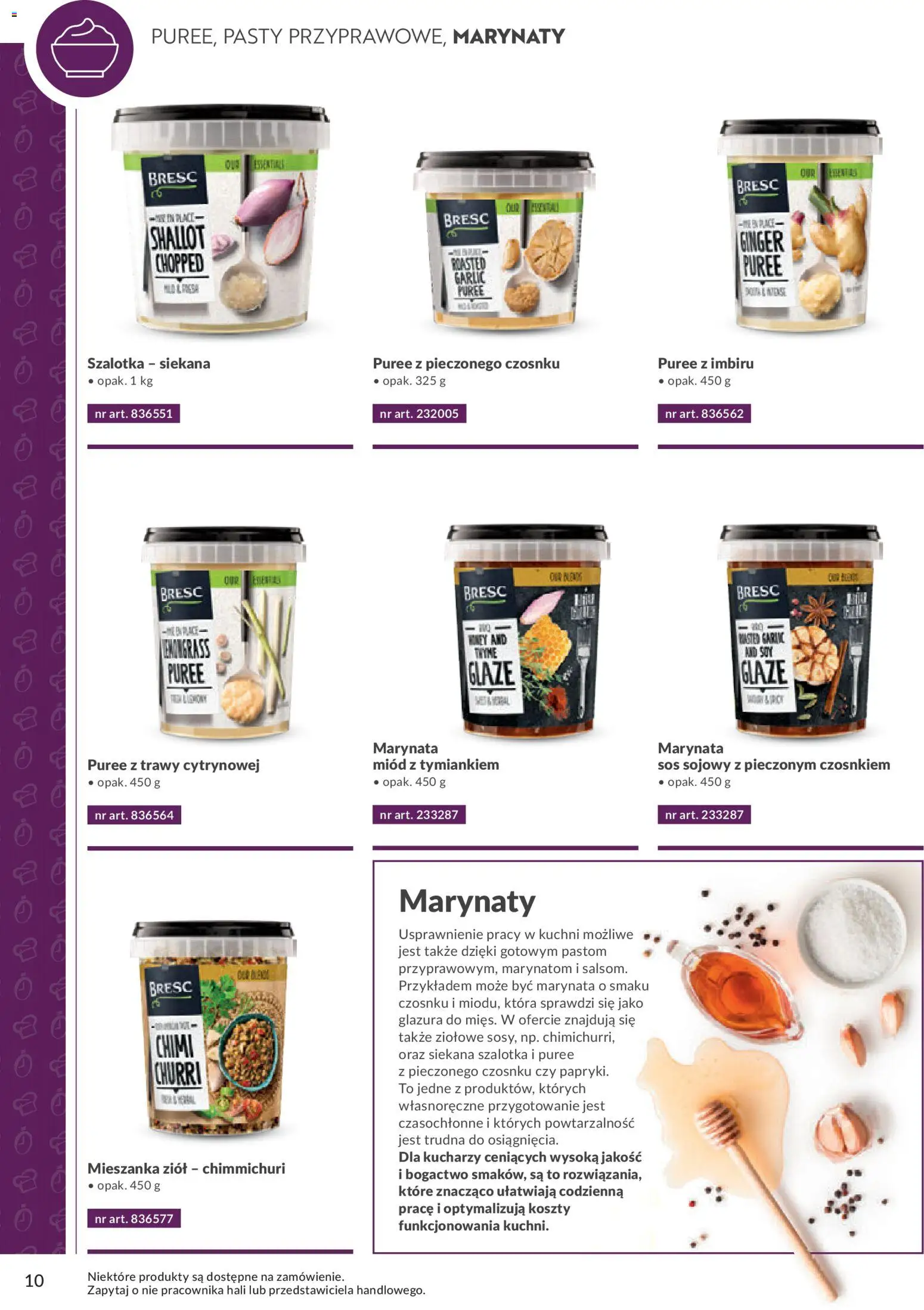 Makro Gazetka - Smart Chef Warzywa i Owoce od 01.01.2026 | Strona: 10 | Produkty: Miód, Trawy, Sos sojowy, Sos