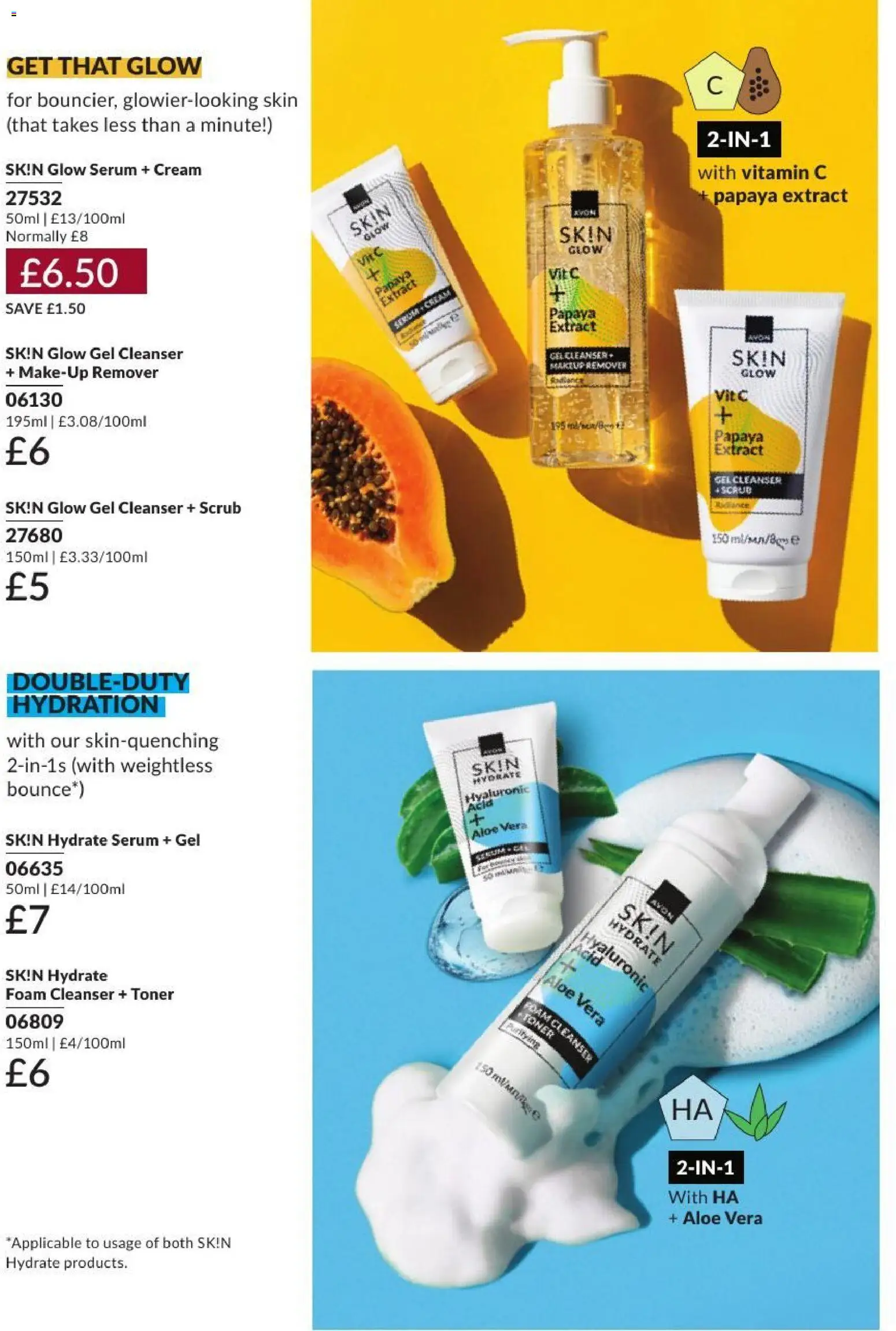 {H1} | Page: 84 | Products: Aloe Vera, Foam, Cream, Toner