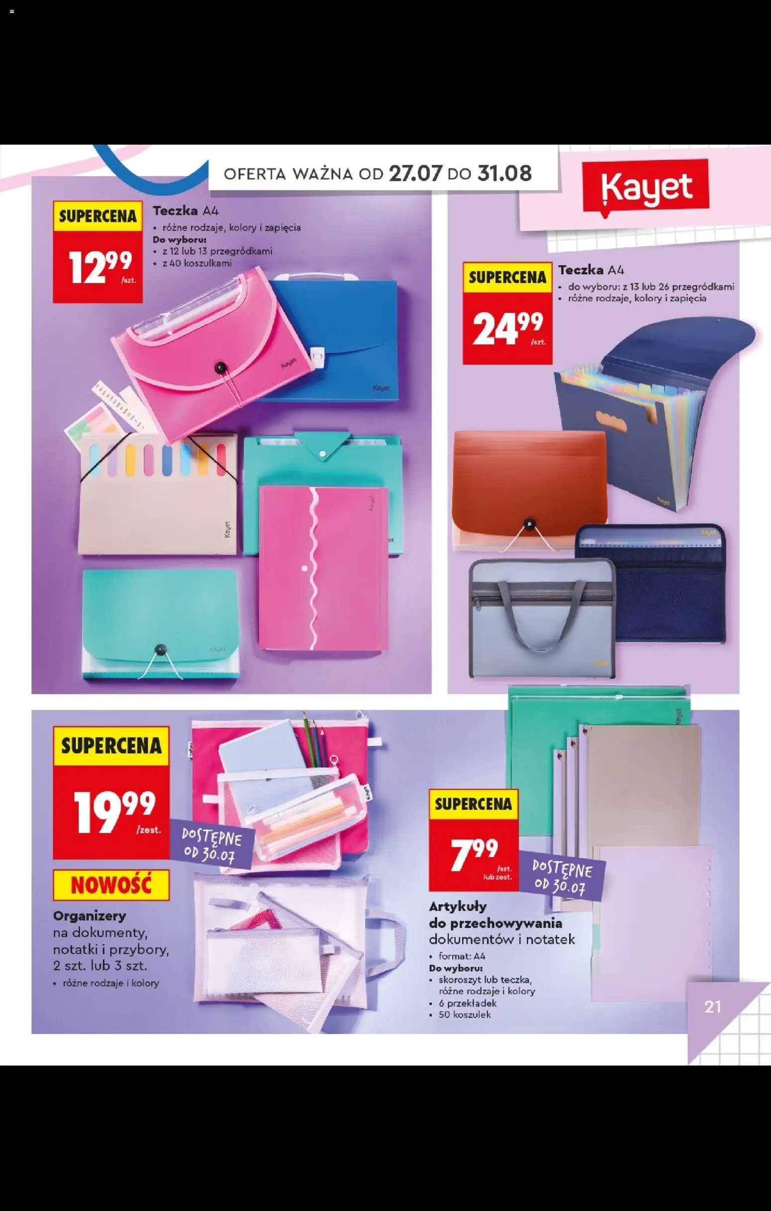 Biedronka gazetka - Do mojej szkoły idę od 20.07.2026 | Strona: 21