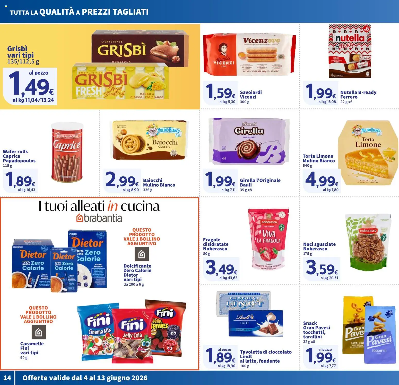 Volantino SIGMA del 04.06.2026 | Pagina: 14 | Prodotti: Crema, Cioccolato, Fragole, Nutella
