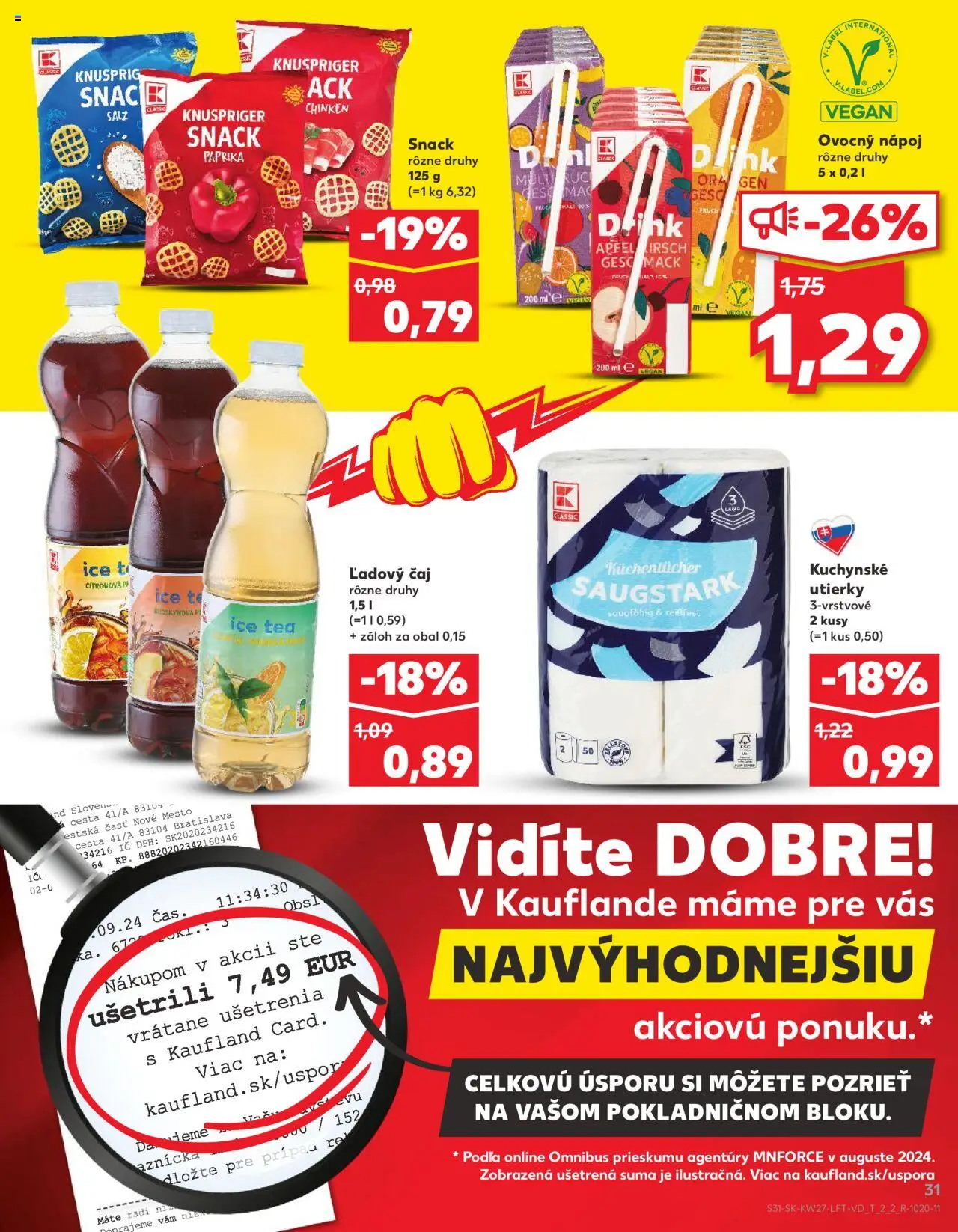 Nové Kaufland akcie – leták je platný od 03.07.2025 | Strana: 31 | Produkty: Paprika, Čaj