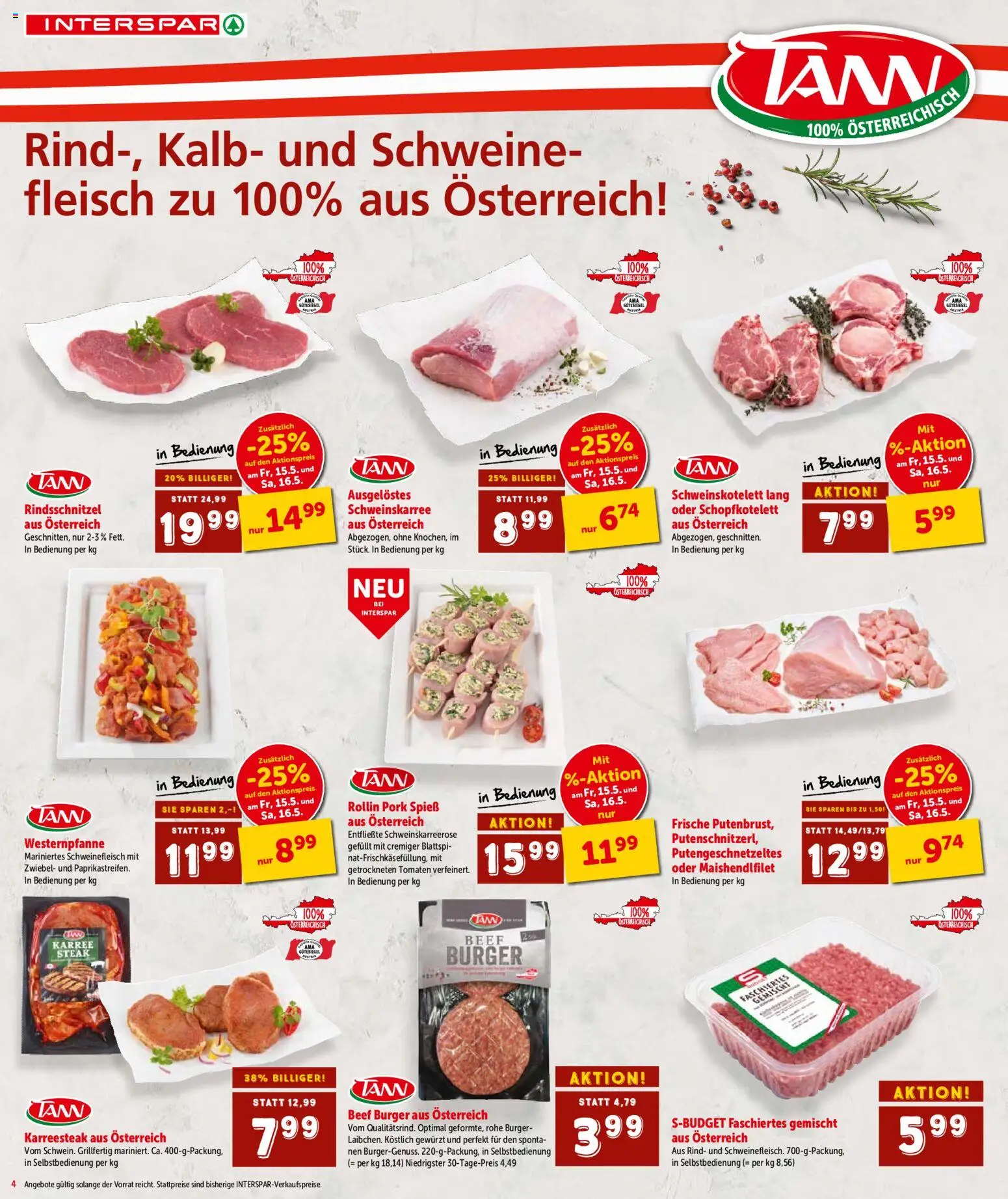 Interspar Flugblatt - Salzburg gültig ab 13.05.2026 | Seite: 5 | Produkte: Schweinefleisch, Tomaten