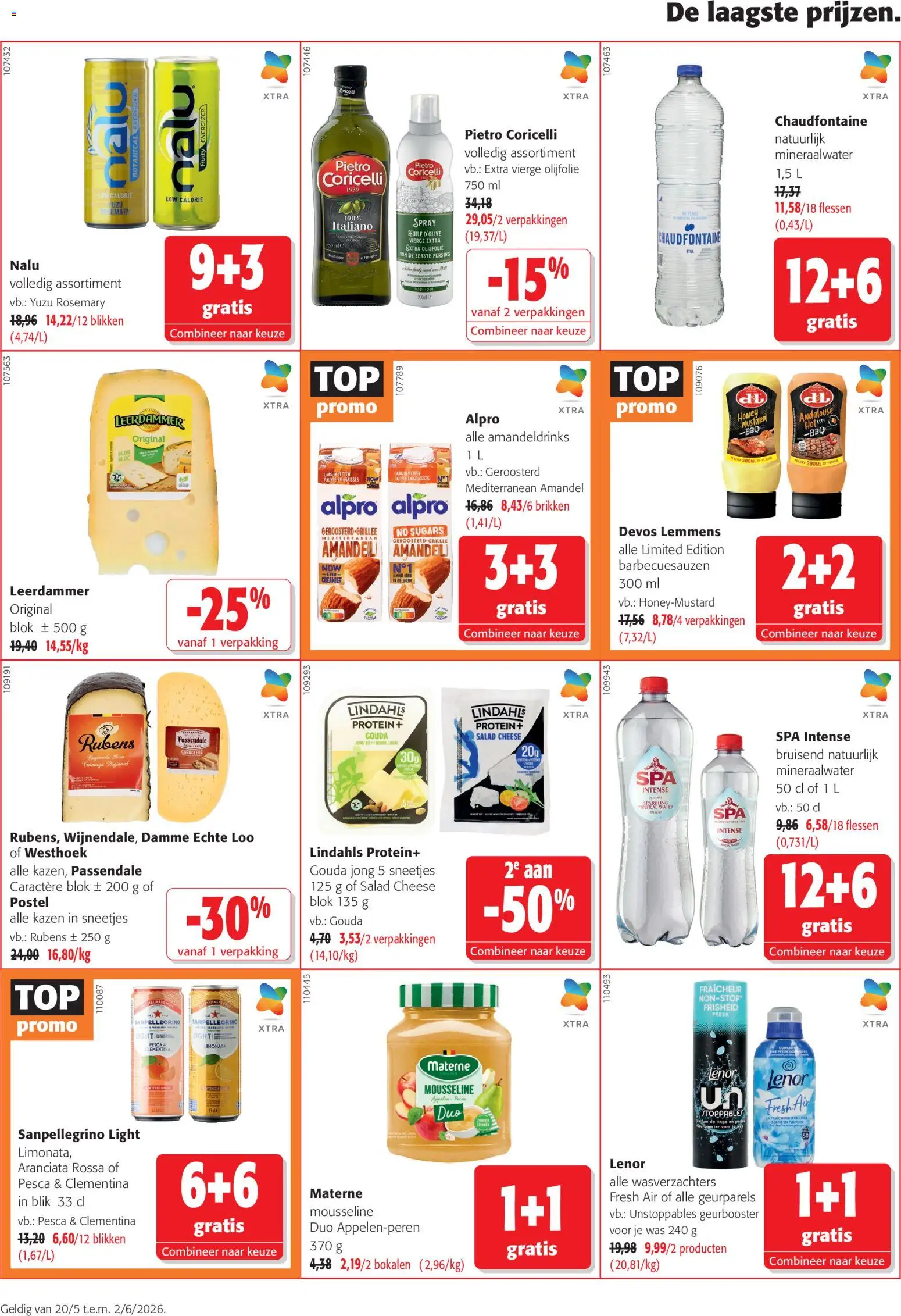 {H1} | Pagina: 18 | Producten: Olijfolie, Gouda, Was, Mineraalwater