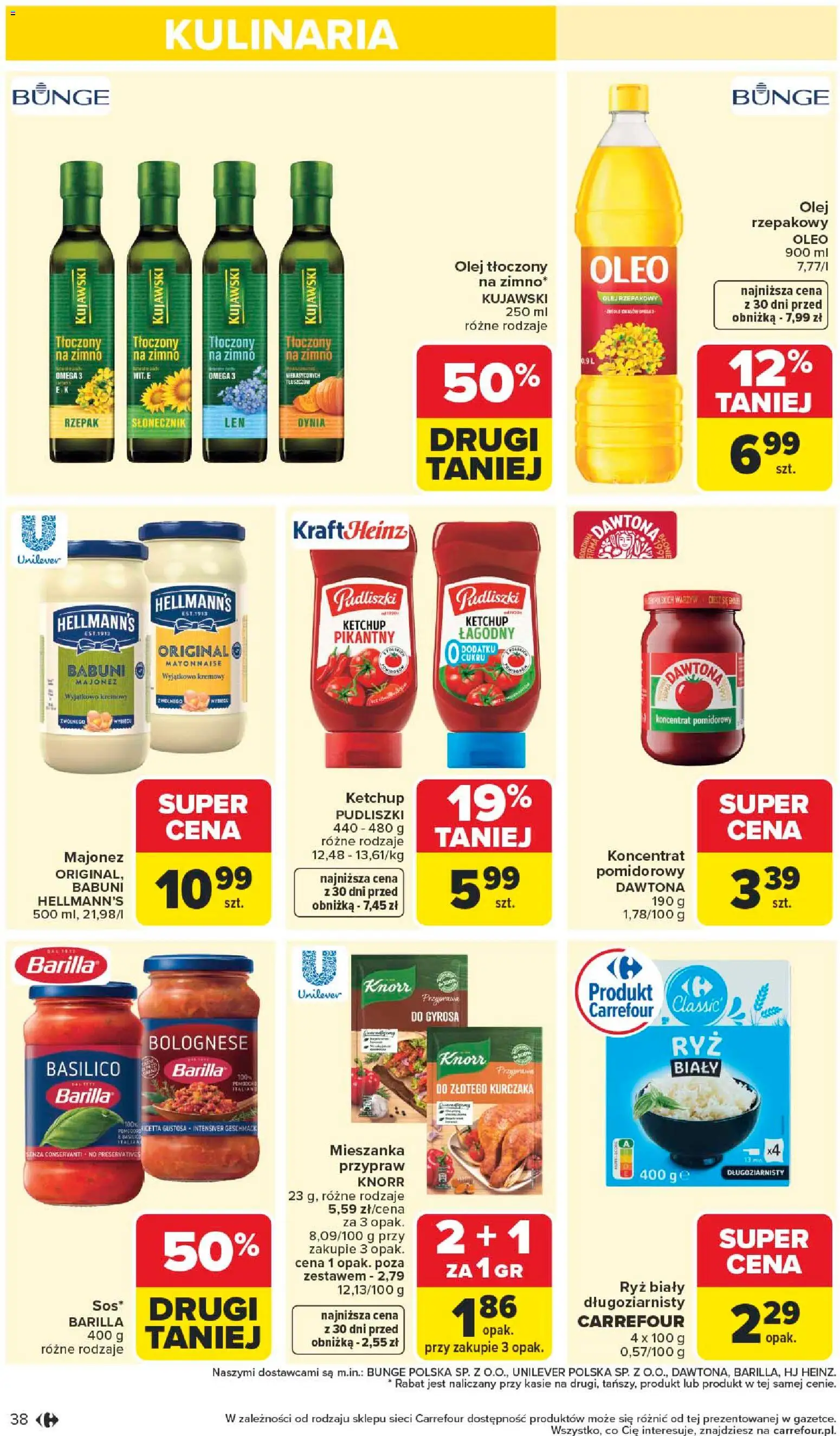 Carrefour gazetka od 04.05.2026 | Strona: 40 | Produkty: Dynia, Koncentrat pomidorowy, Słonecznik, Majonez