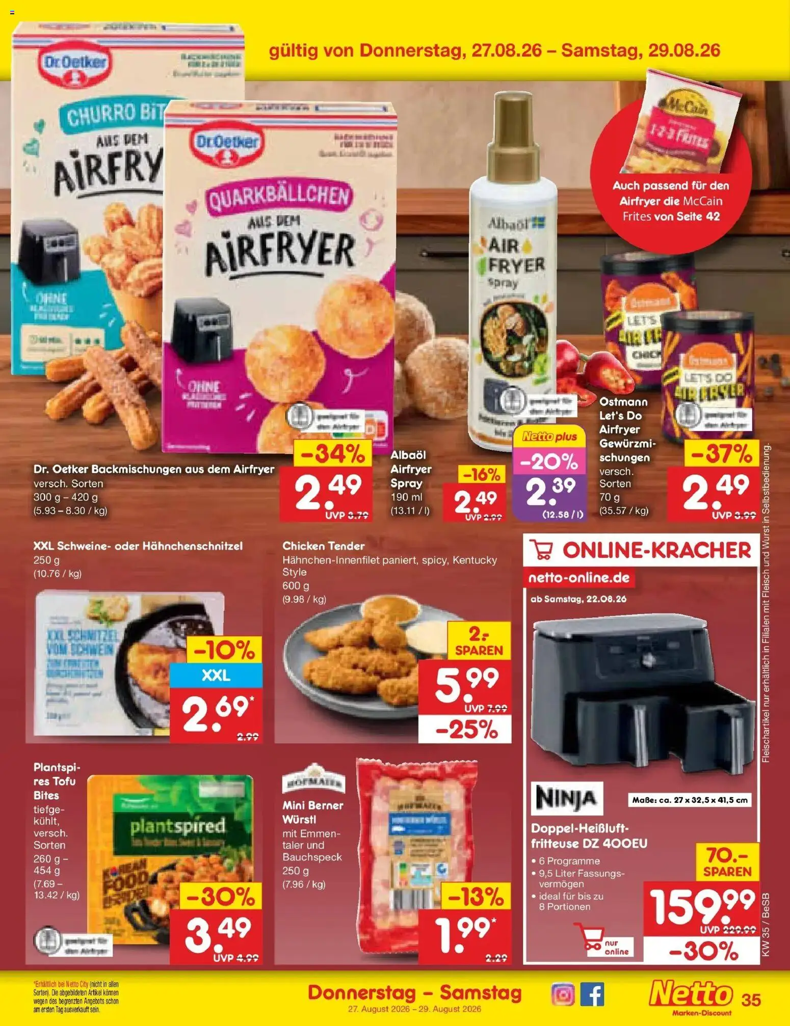 Netto Marken-Discount Prospekt Berlin-Prenzlauer Berg – gültig ab 24.08.2026 | Seite: 53 | Produkte: McCain, Wurst, Fritteuse, Fleisch