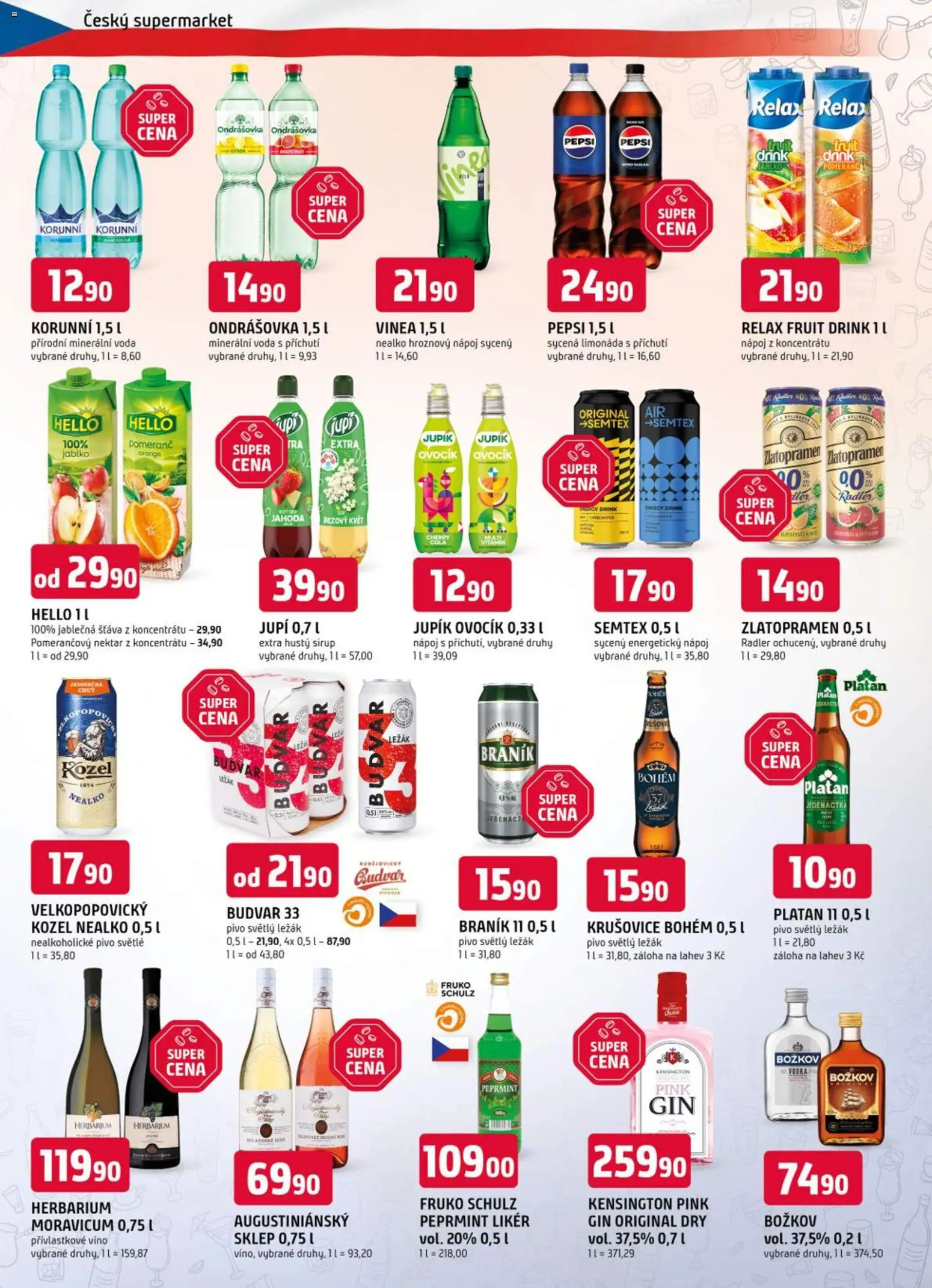 Trefa leták od 13.05.2026 | Strana: 10 | Produkty: Limonáda, Budvar 33, Božkov, Láhev
