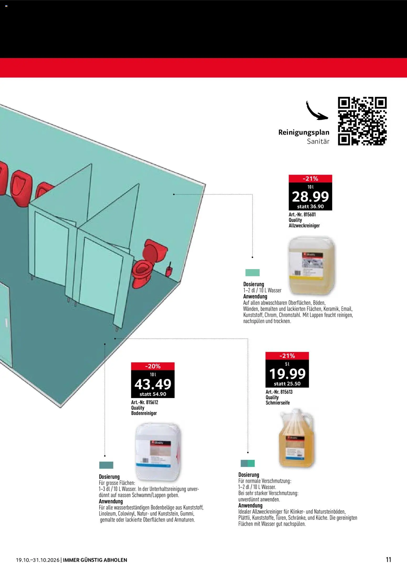 Prodega aktionen Reinigung – gültig ab 19.10.2026 | Seite: 11 | Produkte: Wasser