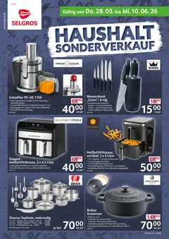 Selgros Haushalt Sonderverkauf ab 28.05.2026 gültig