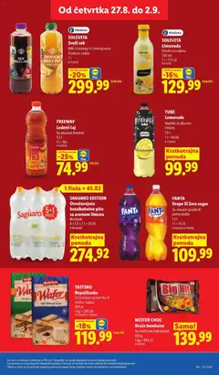 FANTA, Grape ili Zero sugar, Sa ukusom grožđa ili, pomoranže - pregled Lidl kataloga - važi od 27.08.2026 | Strana: 35