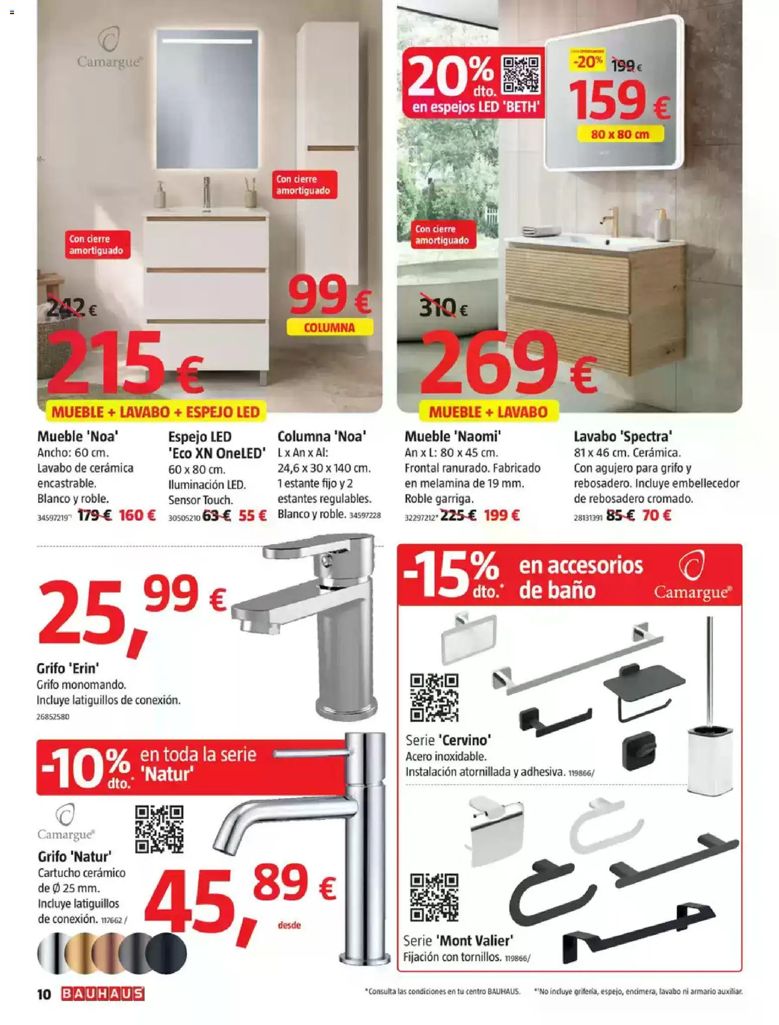 Bauhaus folleto │ válido desde el 22/10/2026 | Página: 10 | Productos: Iluminación, Estante, Armario, Baño