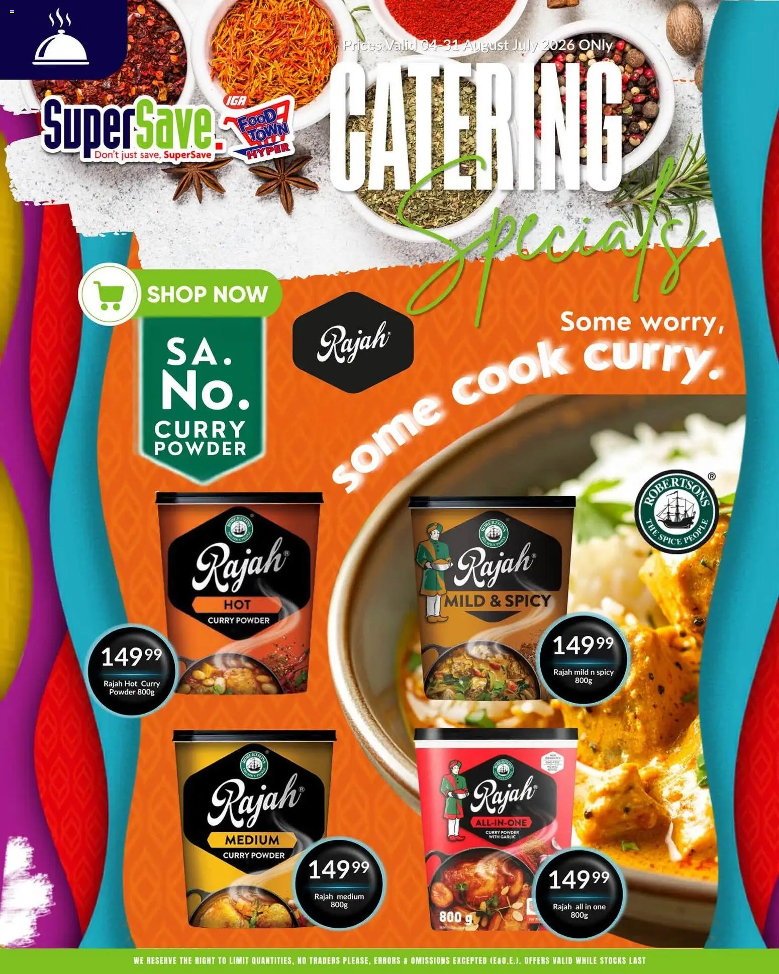 New Super Save catalogue – valid from 04/08/2026 | Page: 4 | Products: Powder, Curry powder, Garlic