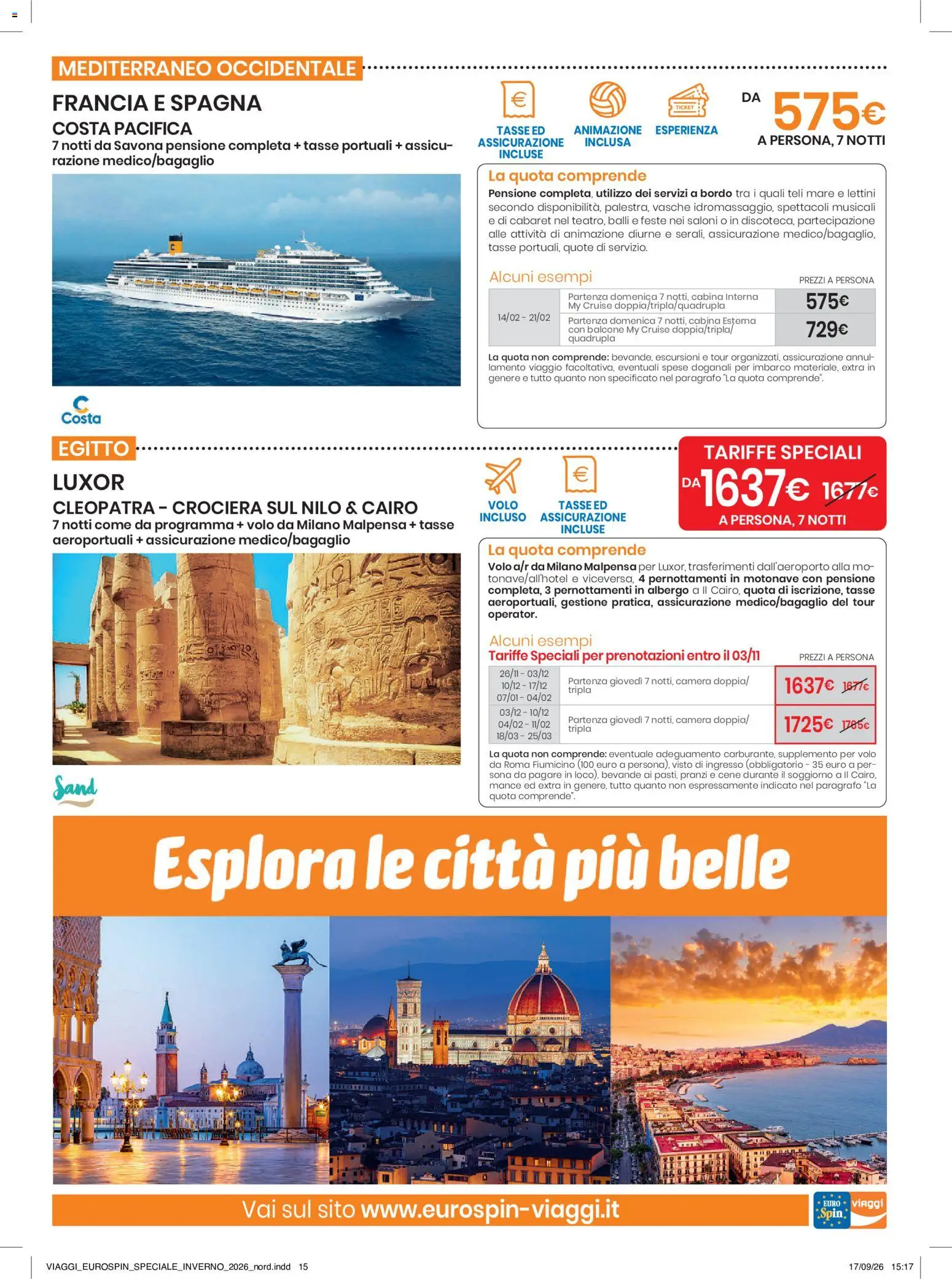 Volantino Eurospin del 17/09/2026 | Pagina: 15 | Prodotti: Bevande