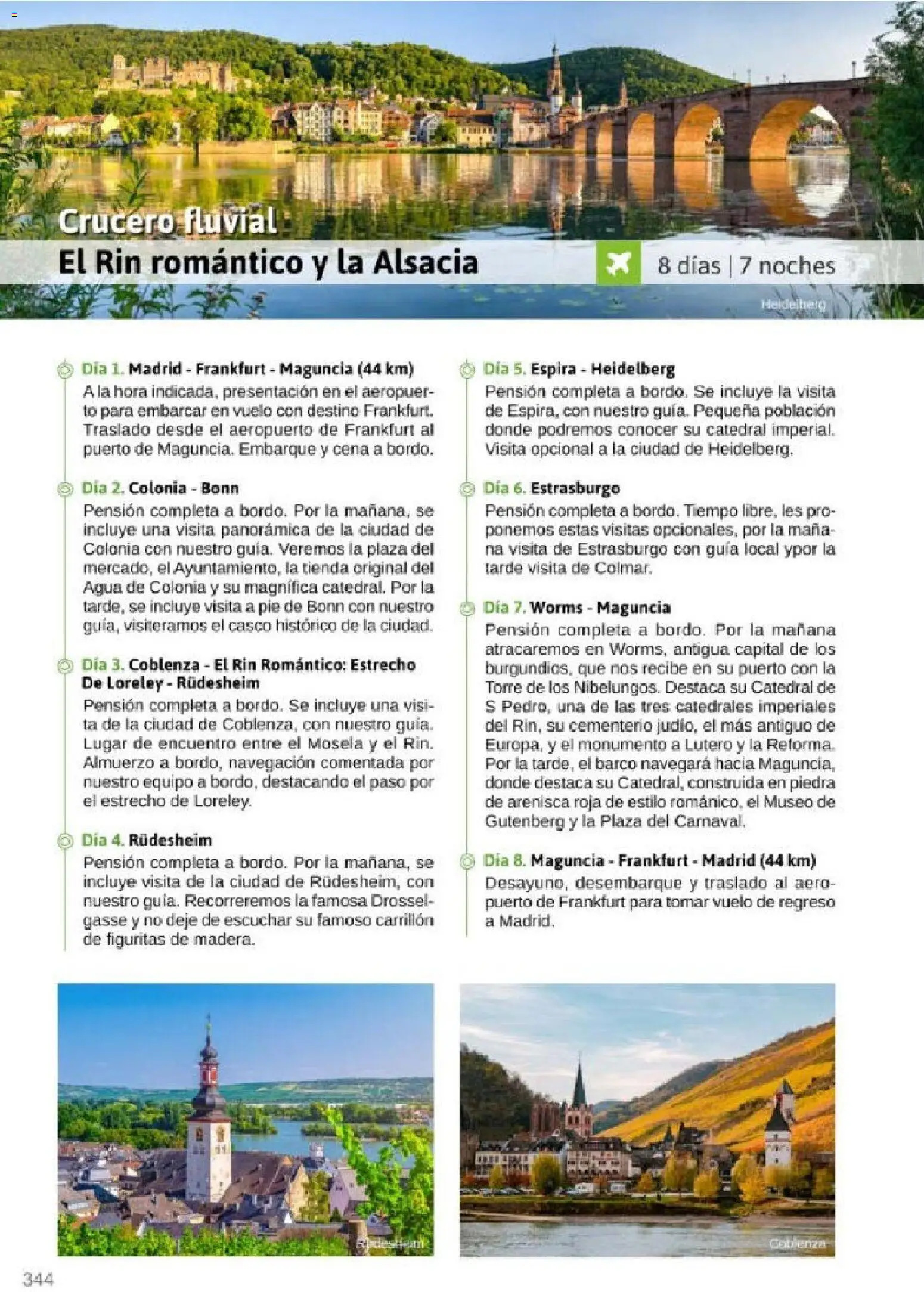 Viajes El Corte Inglés Rutas Culturales de la Comunidad de Madrid │ válido desde el 01.04.2026 | Página: 344 | Productos: Agua de colonia, Colonia, Navegación