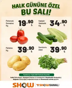 01 Eylül 2026 tarihinden itibaren geçerli olan Show Market kataloğu önizlemesi