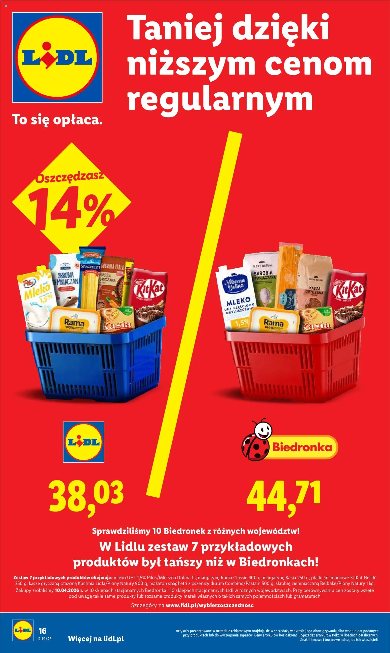 Lidl Polsko leták od 04.05.2026 | Strana: 16 | Produkty: Mléko, Rama