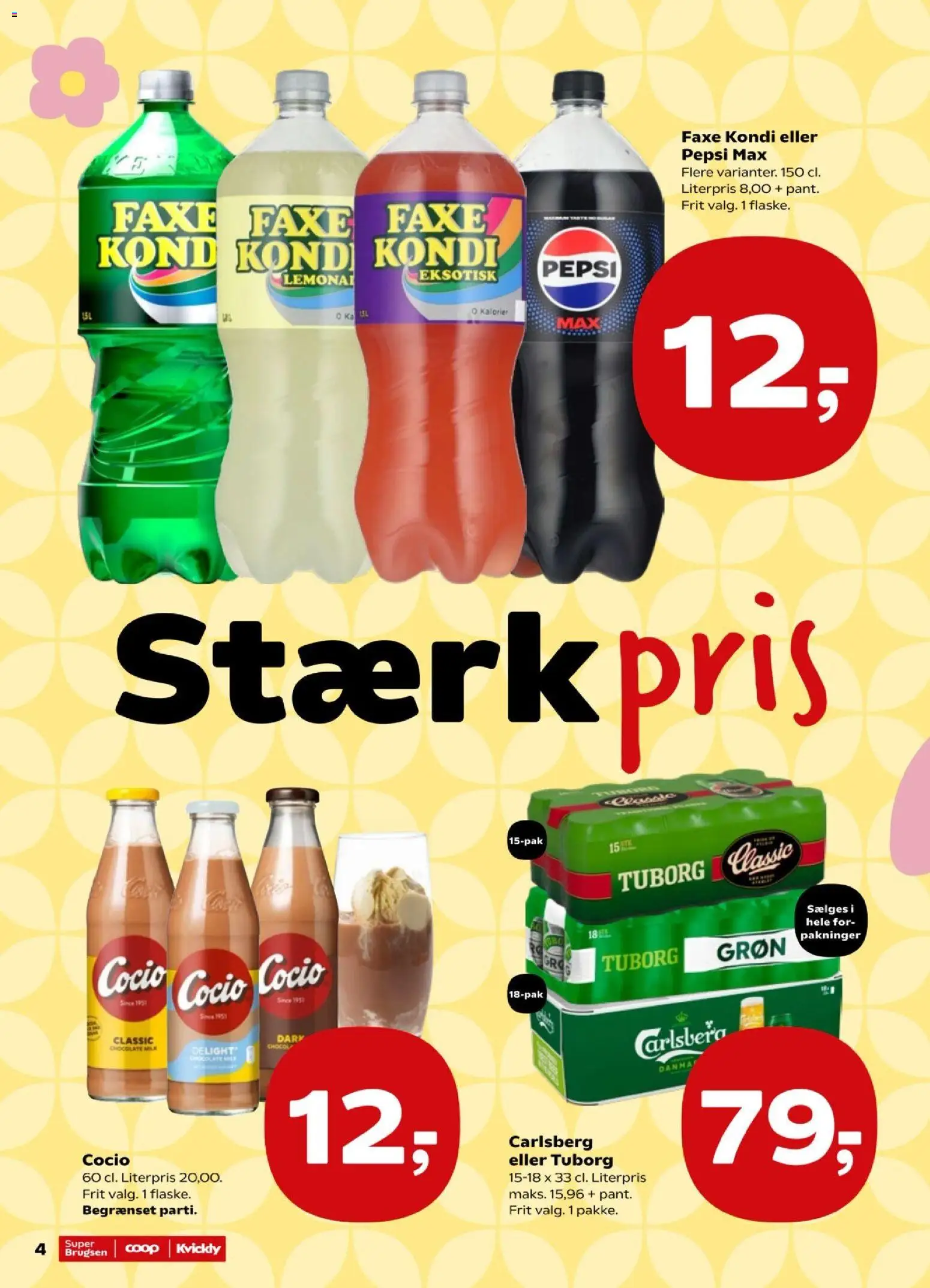Super Brugsen tilbudsavis – gyldig fra 17/07/2026 | Side: 4 | Produkter: Faxe Kondi, Pepsi, Pepsi Max