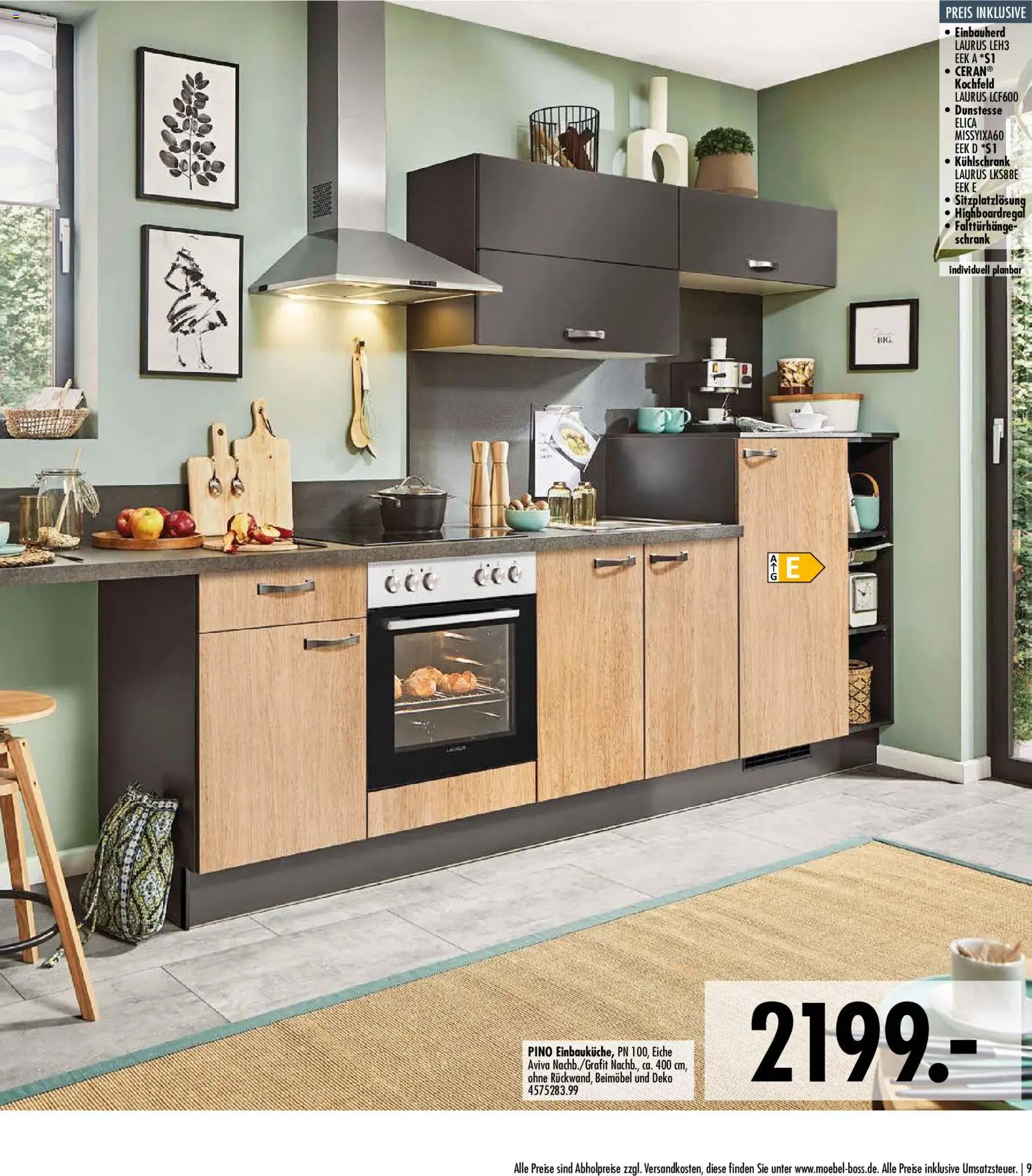 SB Möbel Boss Küchenkatalog 2026 – gültig ab 09.04.2026 | Seite: 9 | Produkte: Schrank, Kühlschrank, Kochfeld